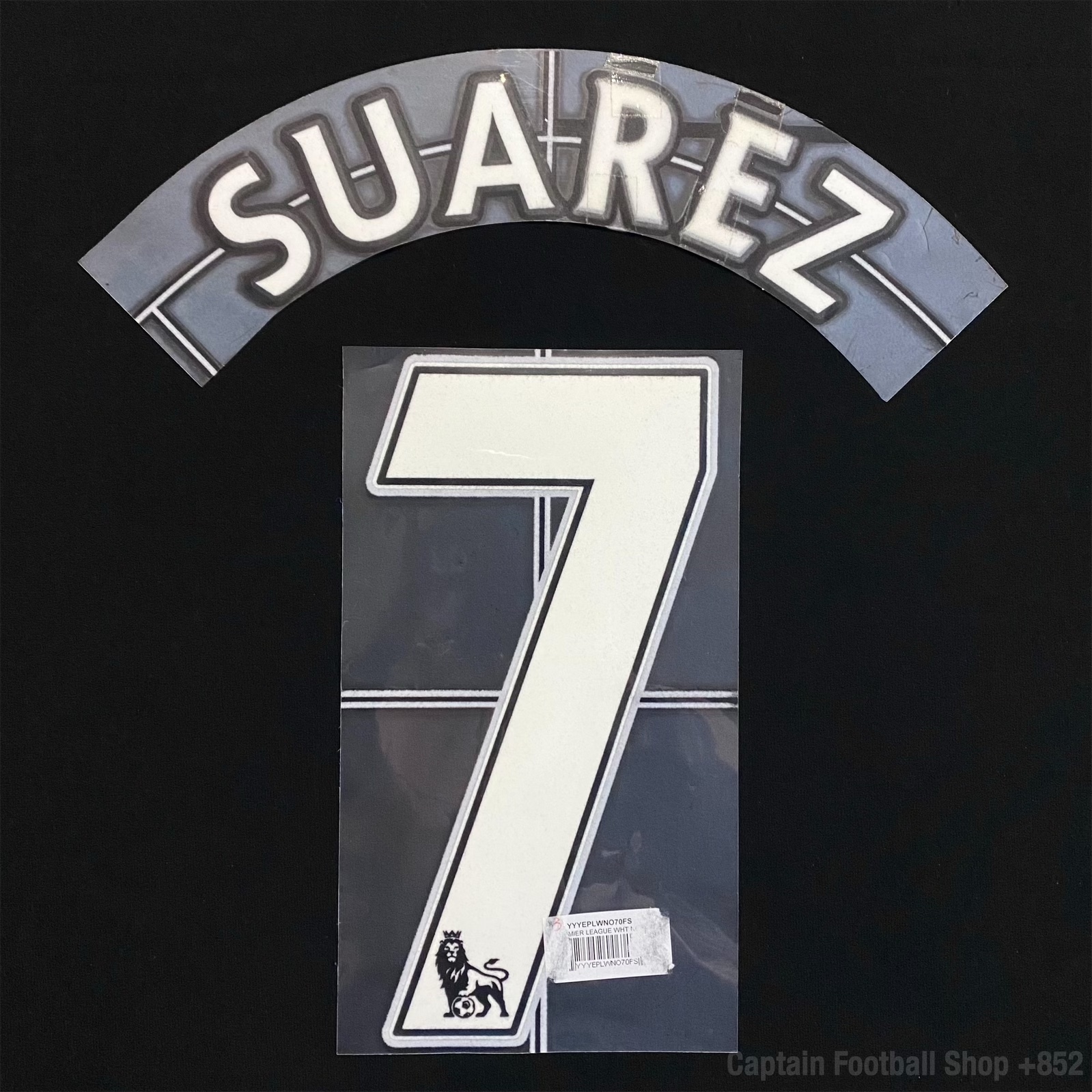 Official 2007-2013 Premier League player issue Nameset #7 SUAREZ