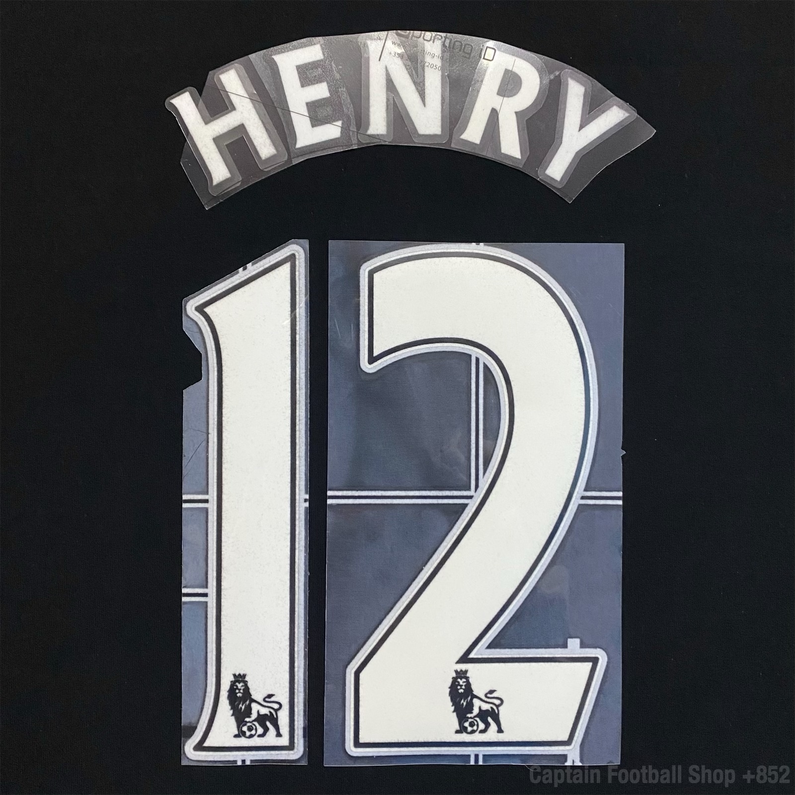 Official 2007-2013 Premier League player issue Nameset #12 HENRY