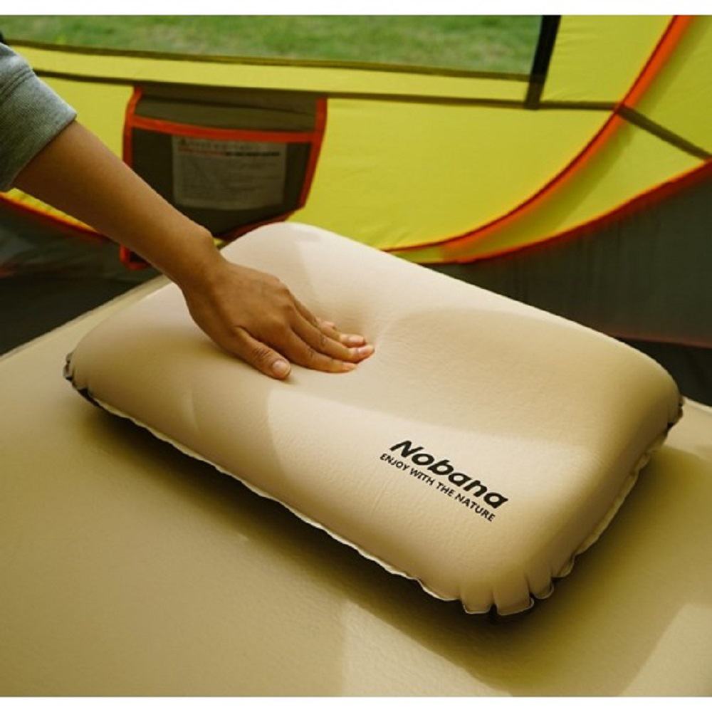 Nobana 3D自動充氣枕頭－(三色可選)