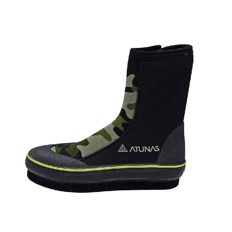 Atunas 歐都納 S-8 長筒毛氈防滑鞋 中性款 迷彩/黑 溯溪/潛水/防割 34AS8