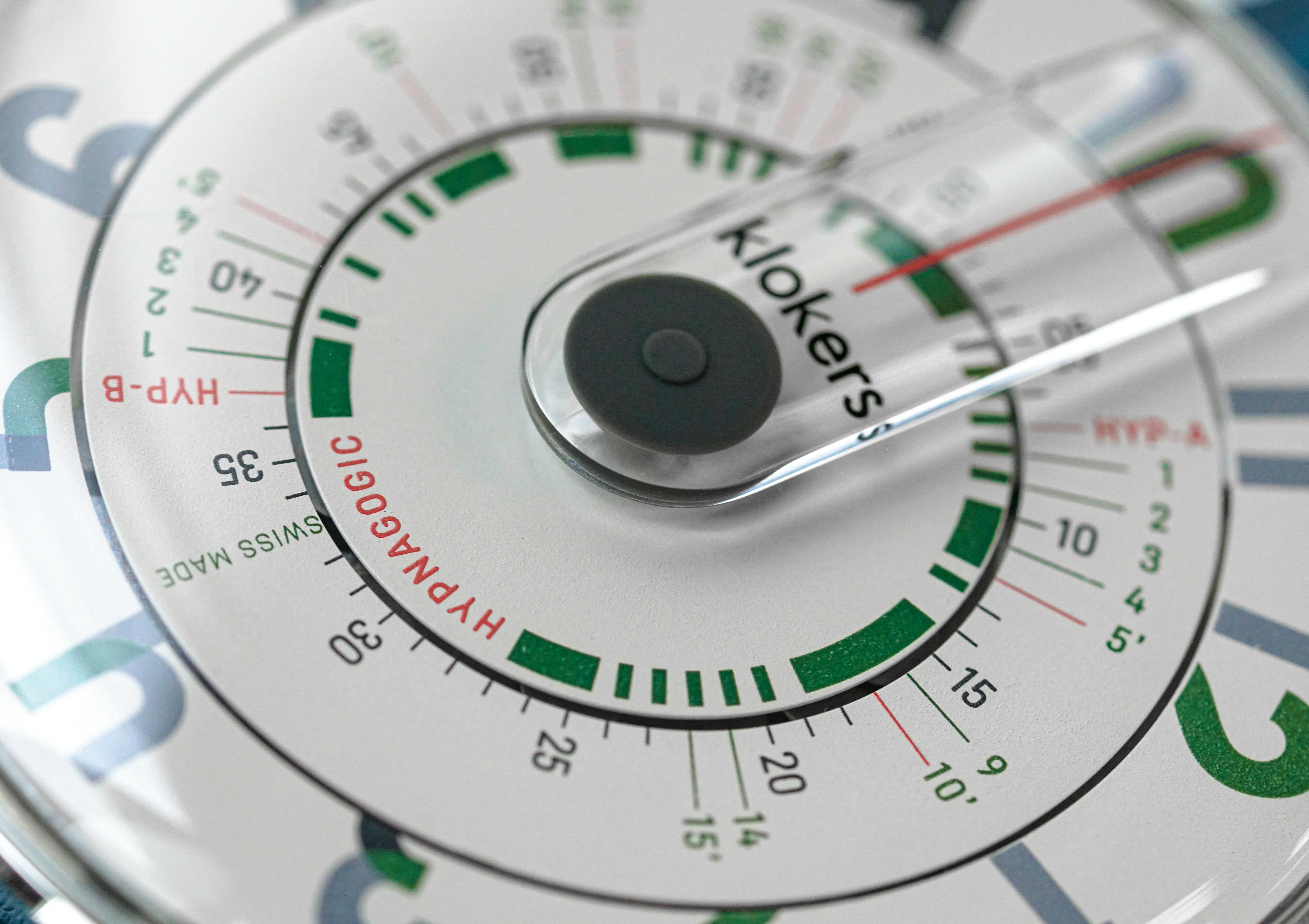 klokers 庫克錶 KLOK-01-H3 綠字錶頭+單圈皮革錶帶