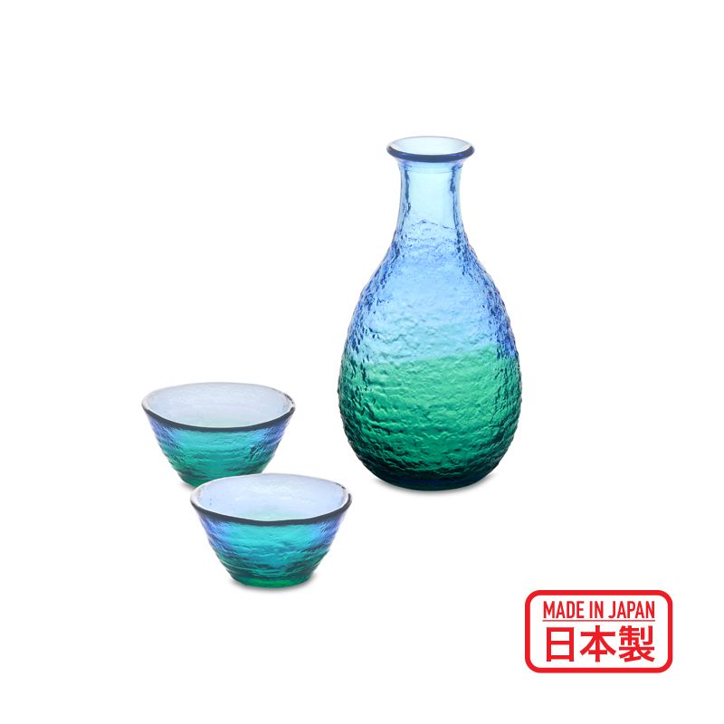 日本 TOYO-SASAKI GLASS 玻璃清酒套裝 -G604-M77