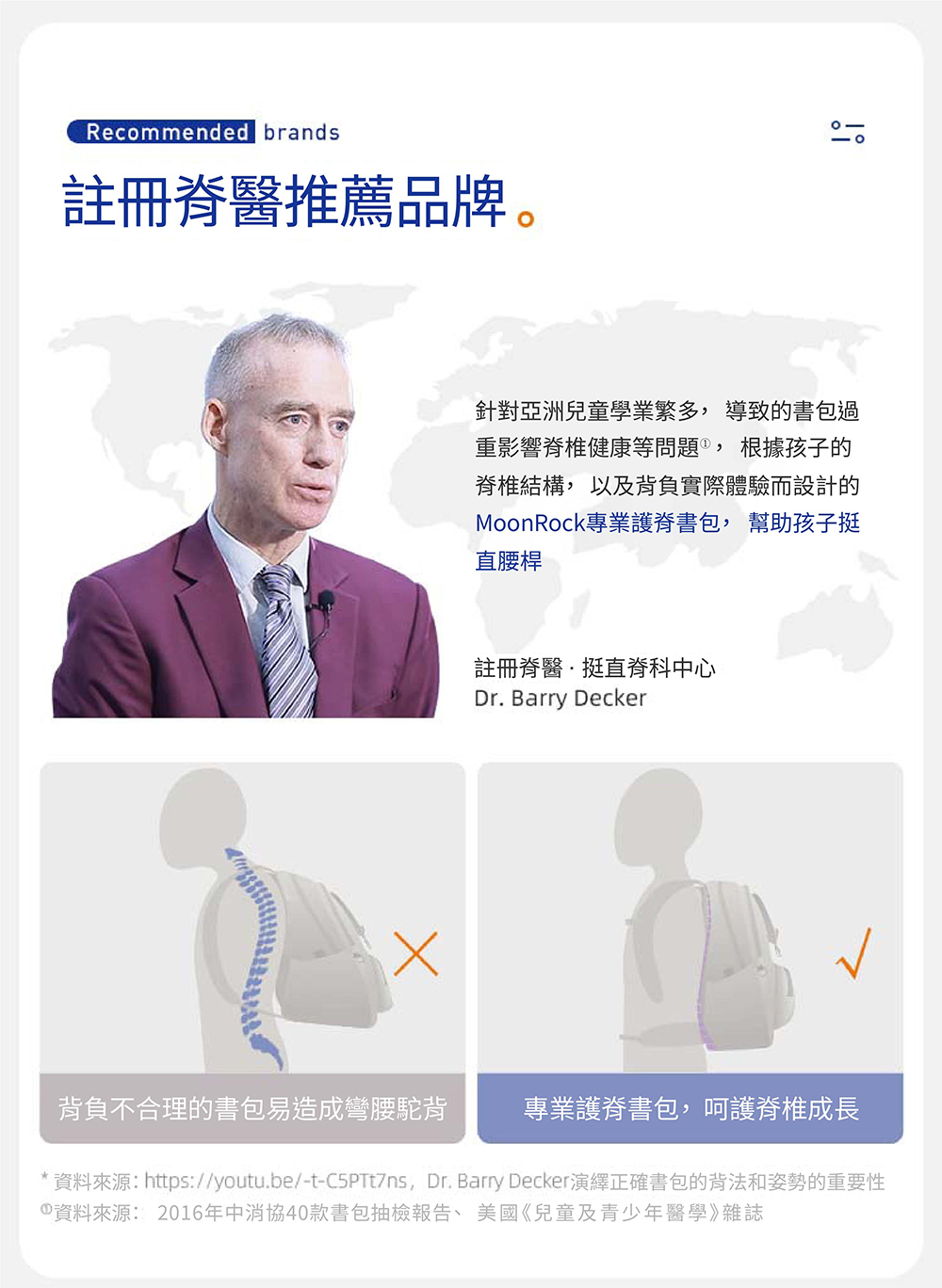 MoonRock - SP200P 黑色限定版成長型護脊書包-磁吸式LED胸扣2022 建議身高120-160cm-21L