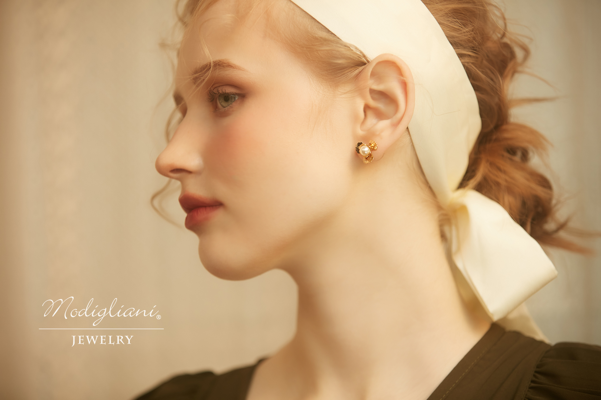 黃銅飾品,黃銅,氣質,花草,耳環,仙女,18K金,甜美,施華洛世奇水晶珍珠