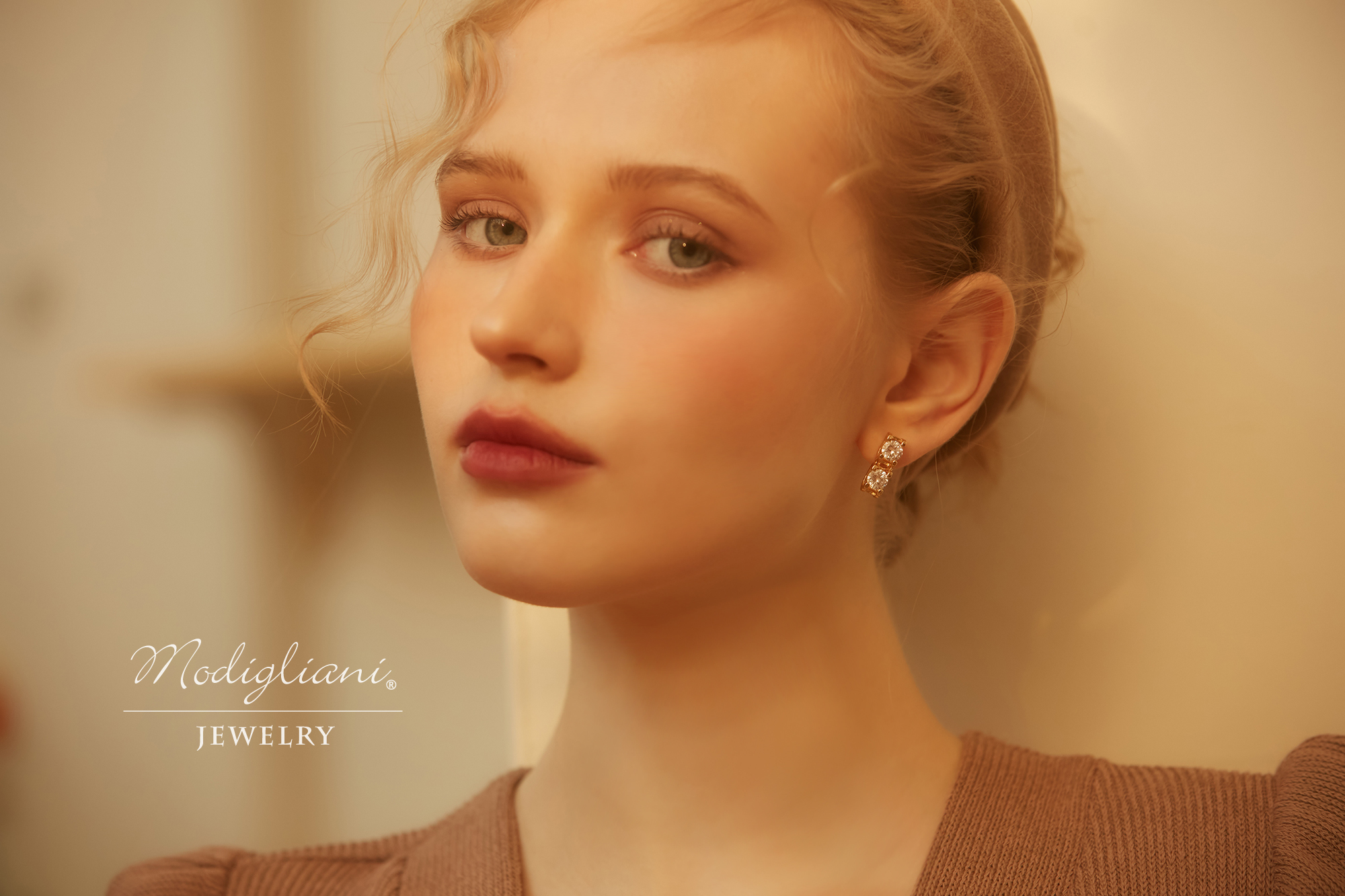 18KGP 光影之城耳環