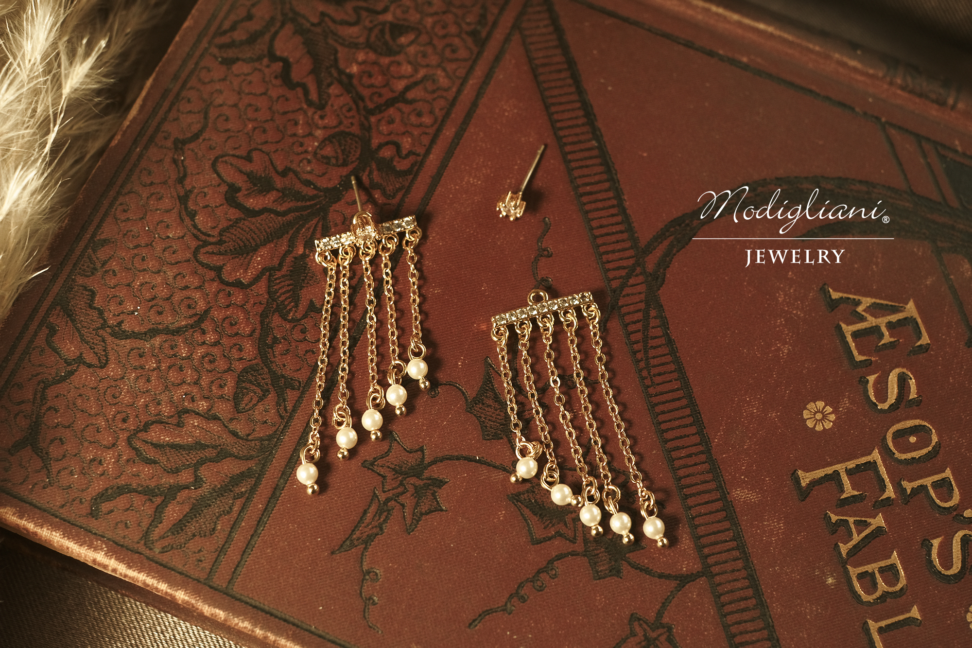 黃銅飾品,黃銅,施華洛世奇水晶珍珠,耳環,兩戴式,18K金,氣質,流蘇,鋯石