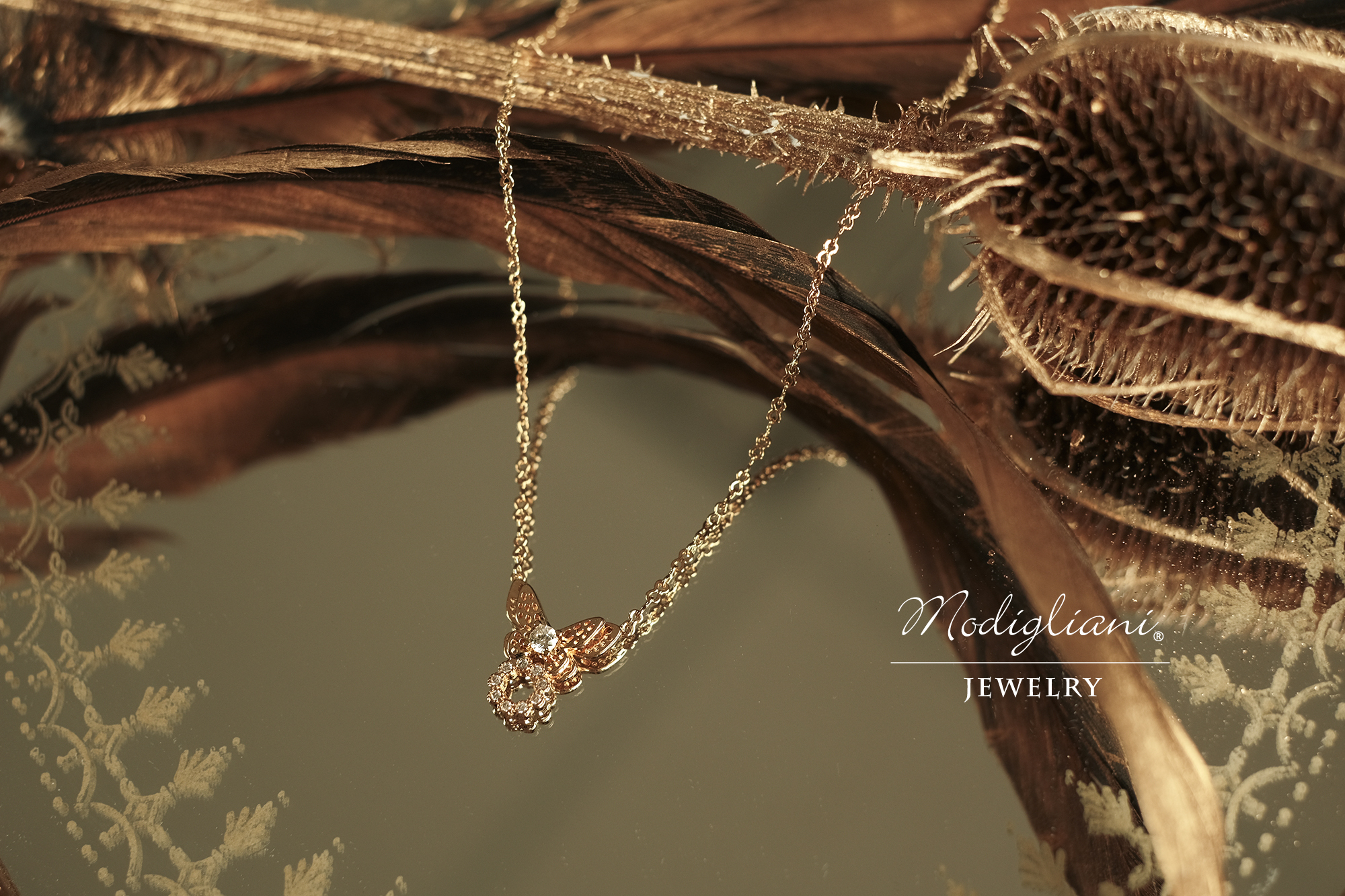 黃銅飾品,黃銅,簡約,氣質,項鍊,蝴蝶,18K金,花草,鋯石,甜美