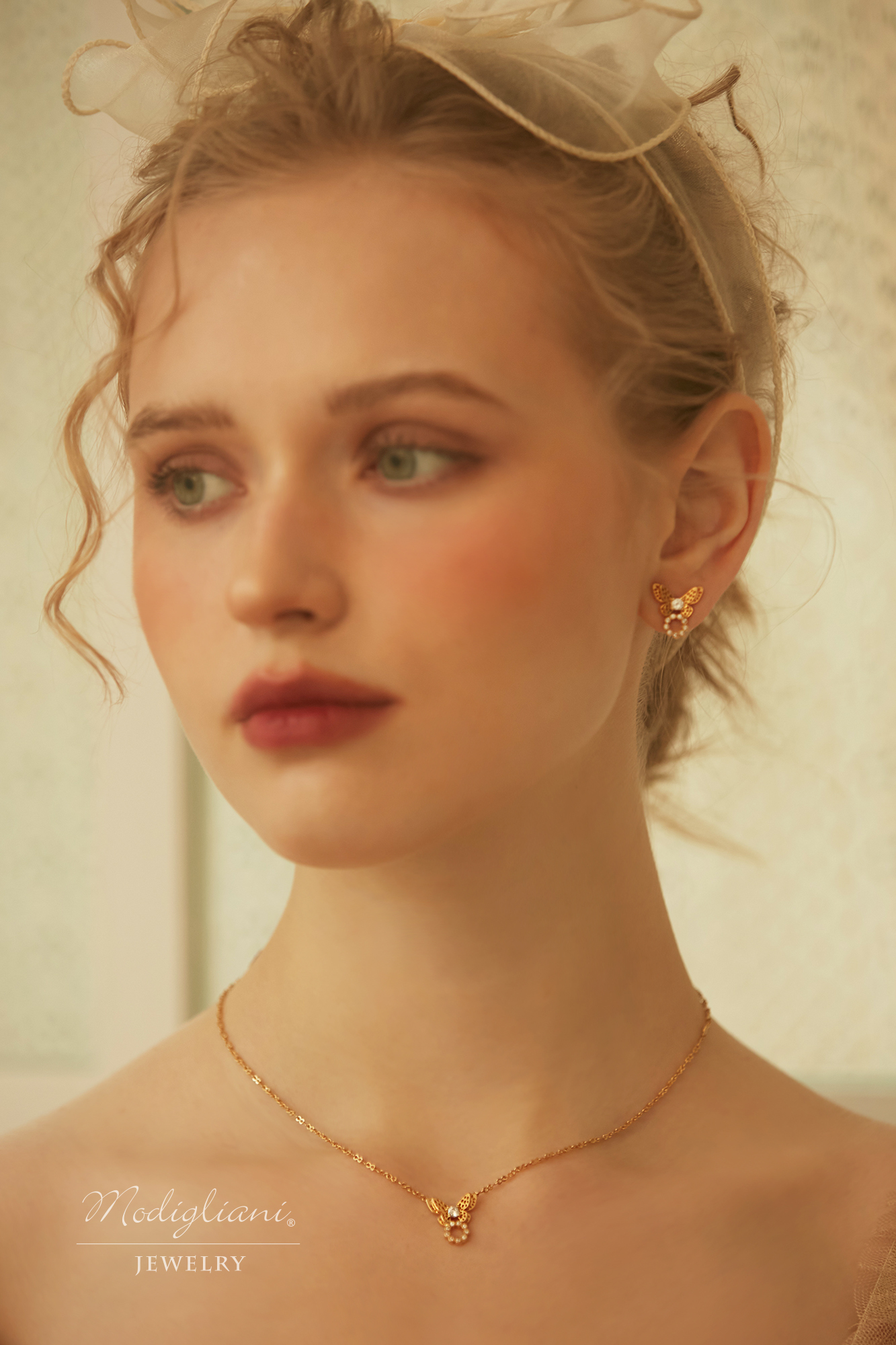 黃銅飾品,黃銅,氣質,耳環,蝴蝶,18K金,花草,鋯石,甜美