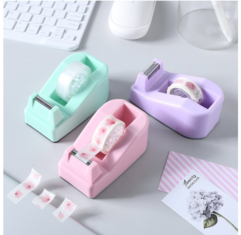 馬卡龍色小號膠帶座  8051