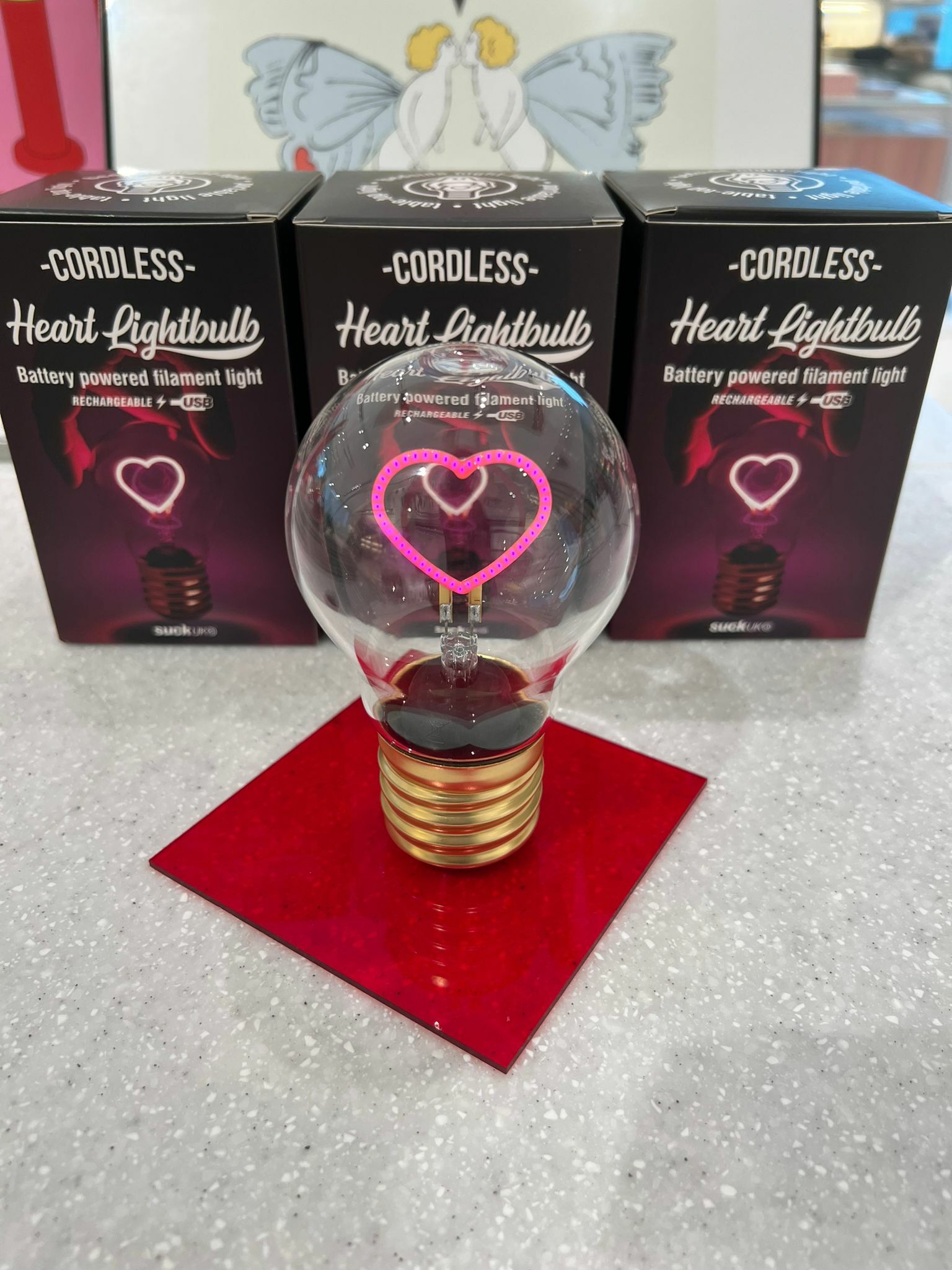 Cordless Lightbulb (Heart/ Rainbow/ Star)