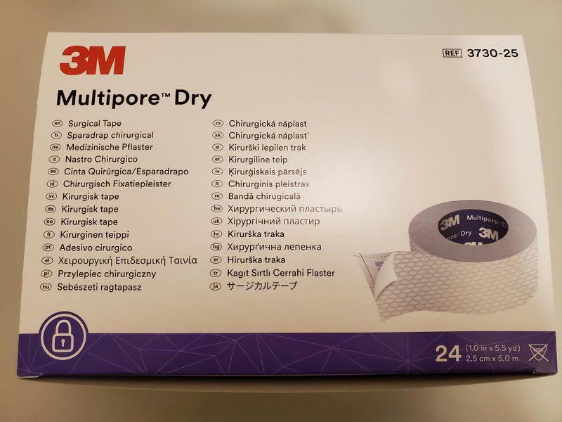 3M™ Multipore™ 多孔乾式易撕膠帶 3730-25, 一吋闊 (一卷裝) 2.5cm X 5m