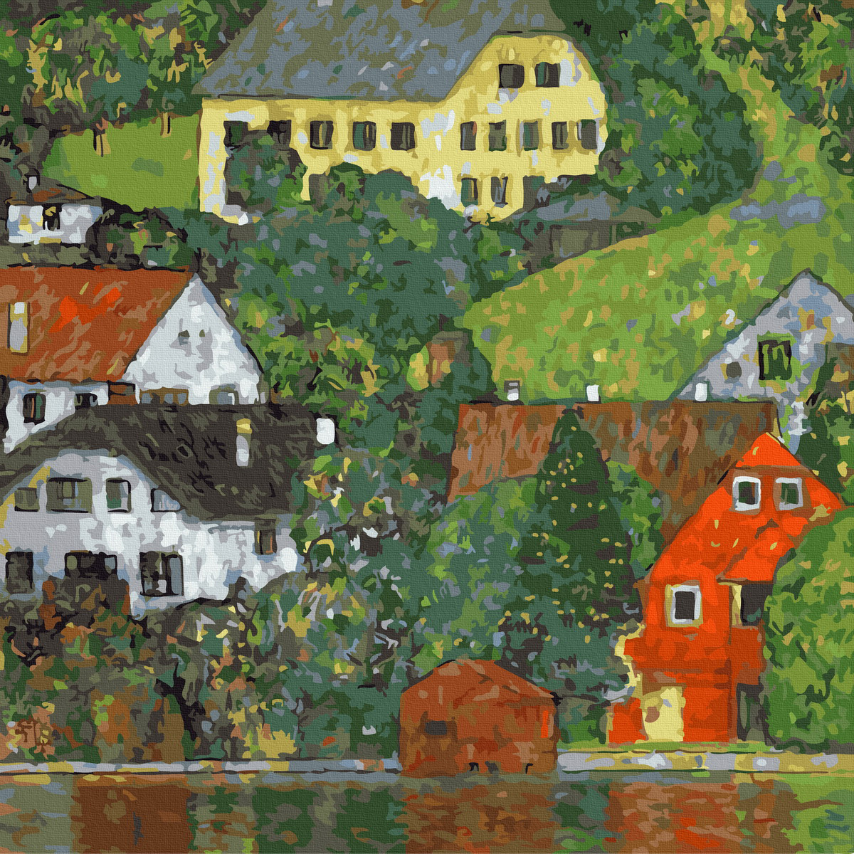 【55005】克林姆 阿特湖風光 50*50cm