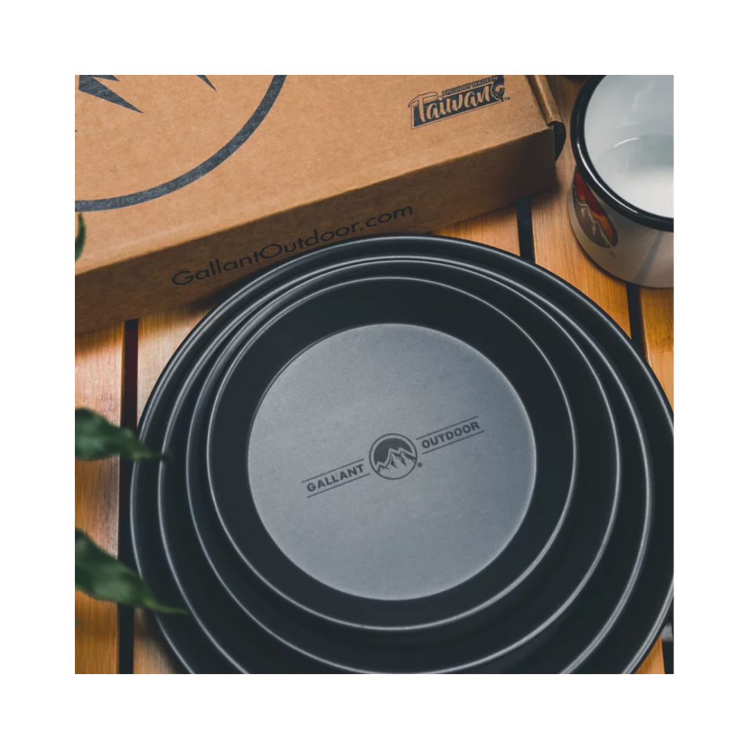 ▲Gallant 鋁合金露營餐盤四件組