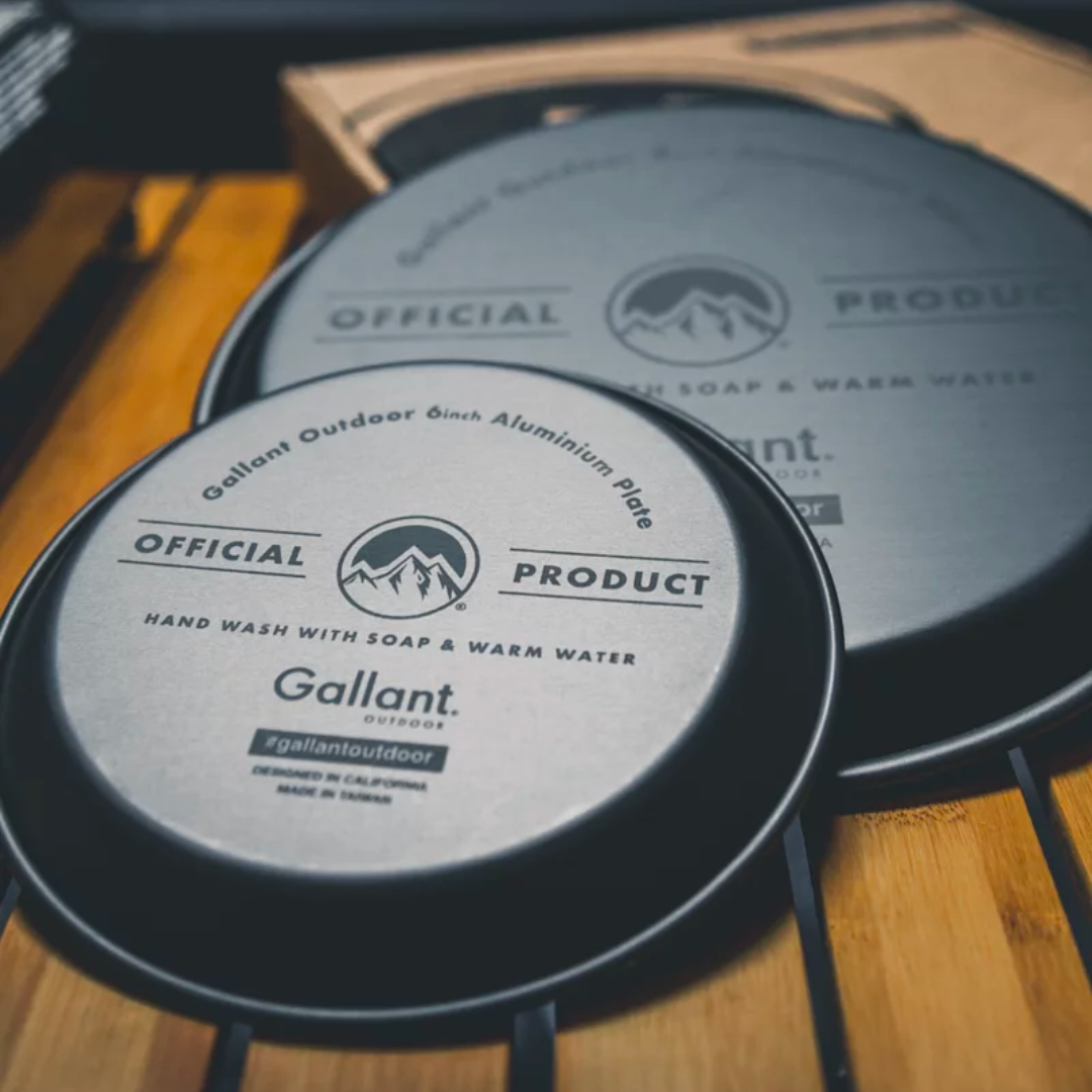 ▲Gallant 鋁合金露營餐盤四件組