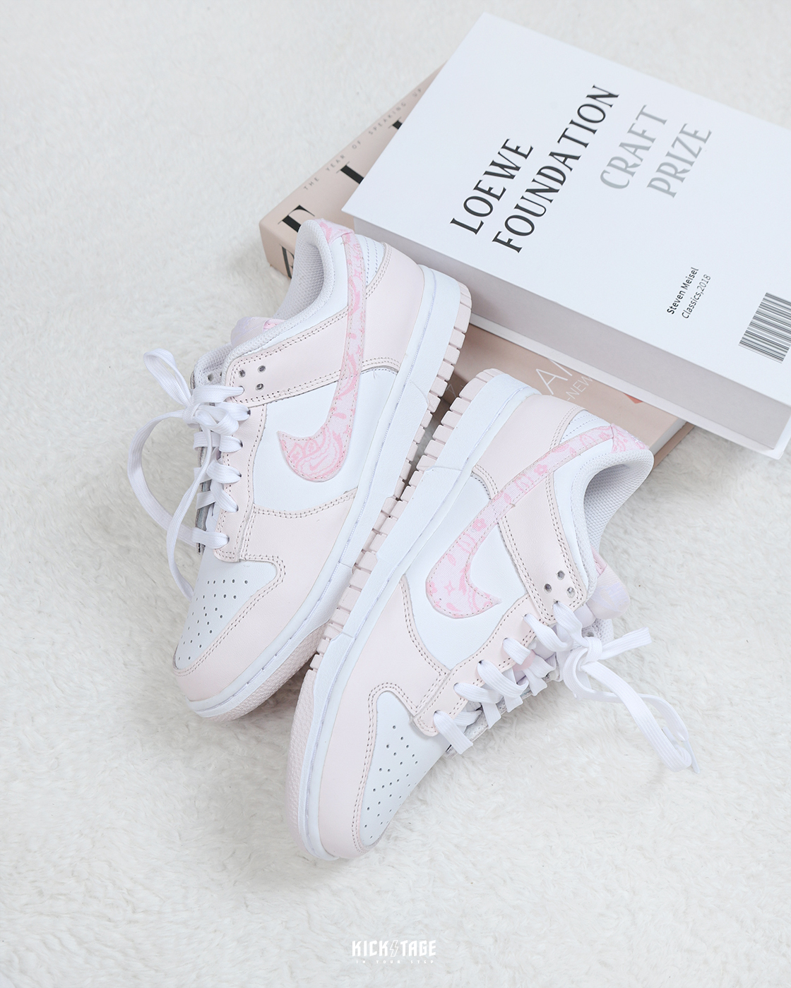 [ 門市現貨 ] W NIKE DUNK LOW Paisley 白粉 櫻花粉 腰果花 變形蟲 低筒休閒鞋【FD1449-100】NIKEPaisley WDUNK