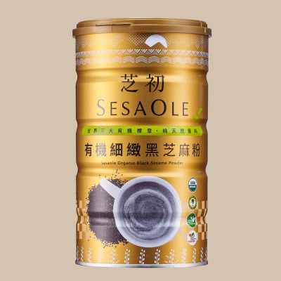 【芝初】有機細緻黑芝麻粉380G