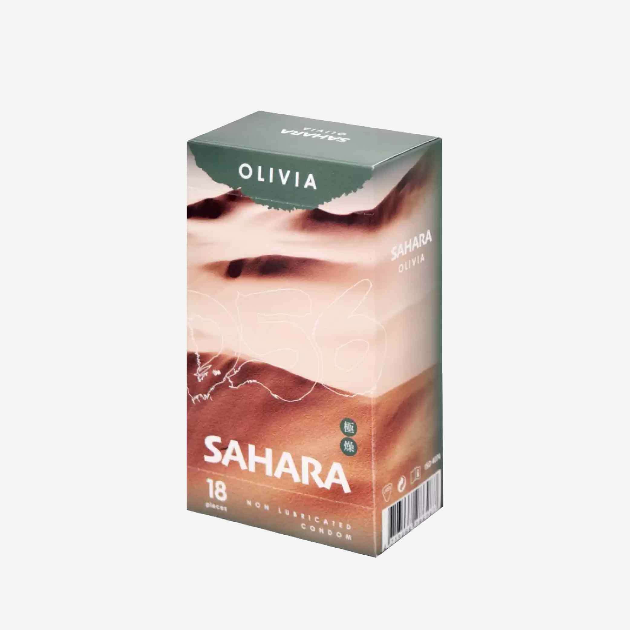 奧莉維亞 Olivia 撒哈拉極燥 56mm 18 片裝 乳膠安全套 (不含潤滑劑)