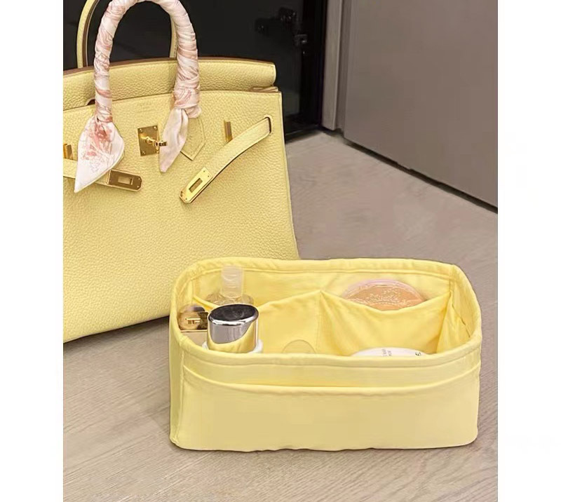 適用於birkin鉑金內膽包25-30-35綢緞整理內襯收納包中包