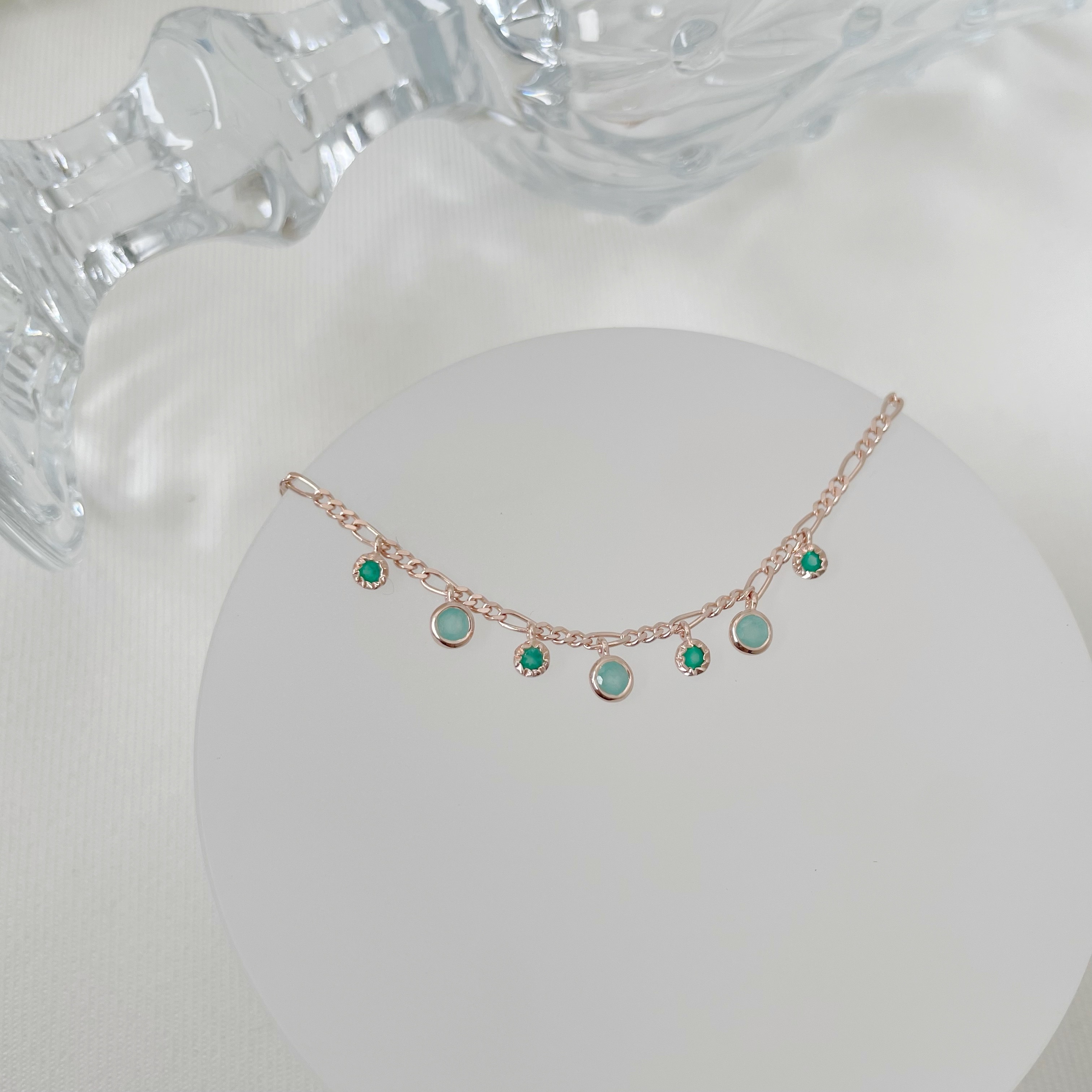 Bubble天河綠瑪瑙項鍊