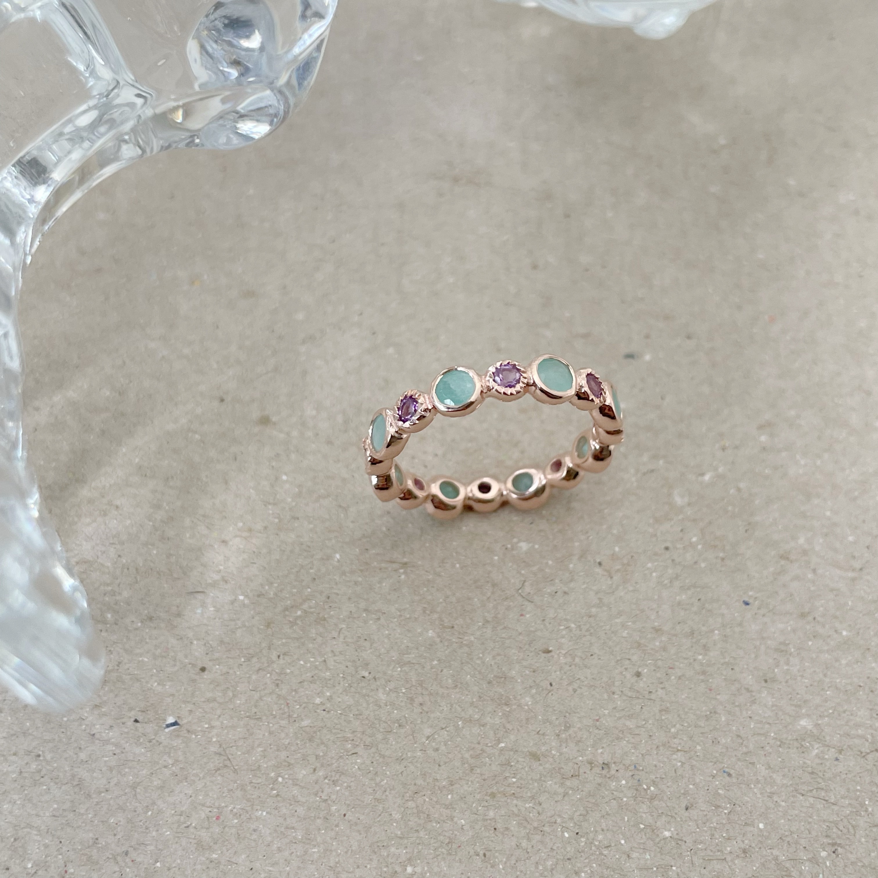 Bubble天河紫水晶戒指