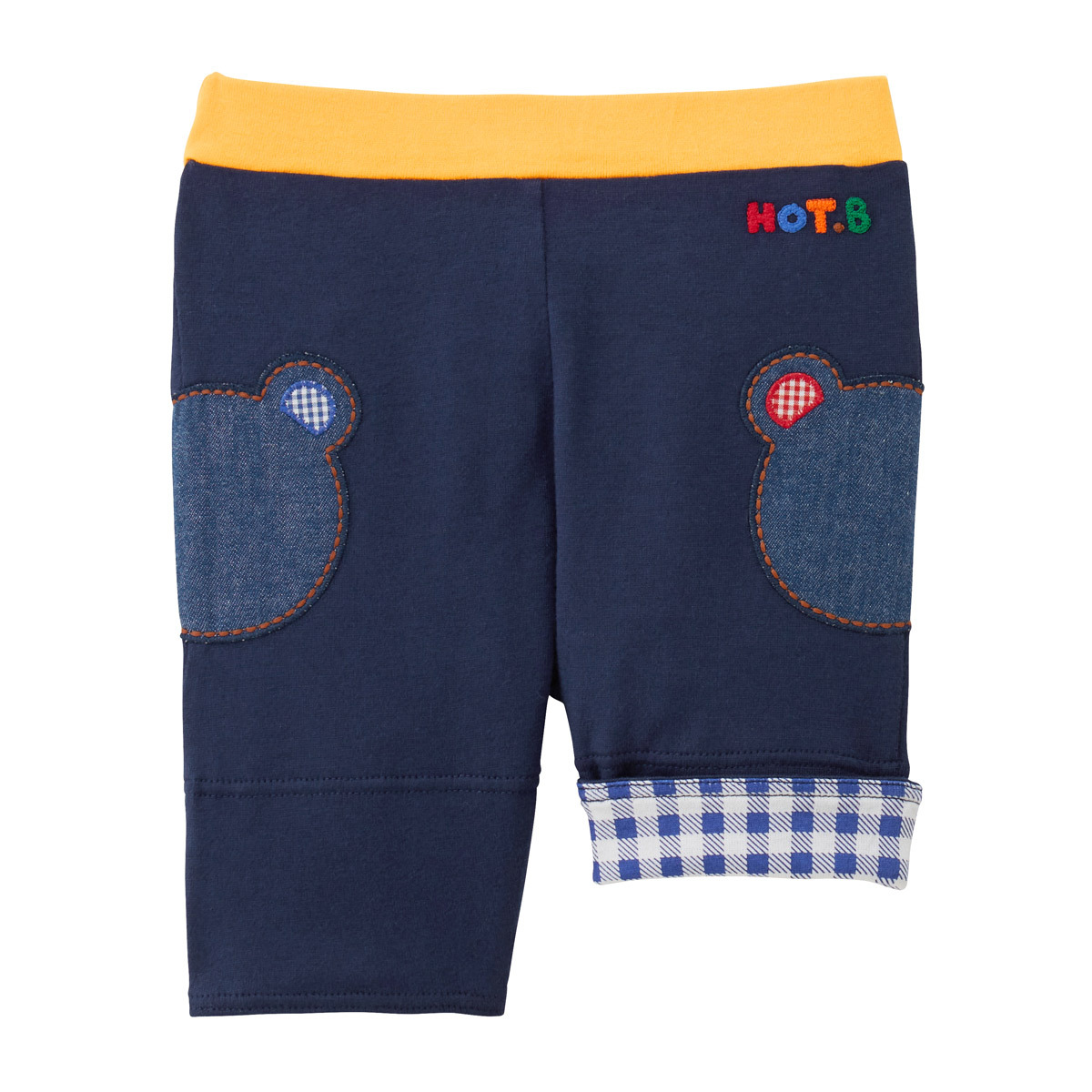 小熊頭6分褲深藍色