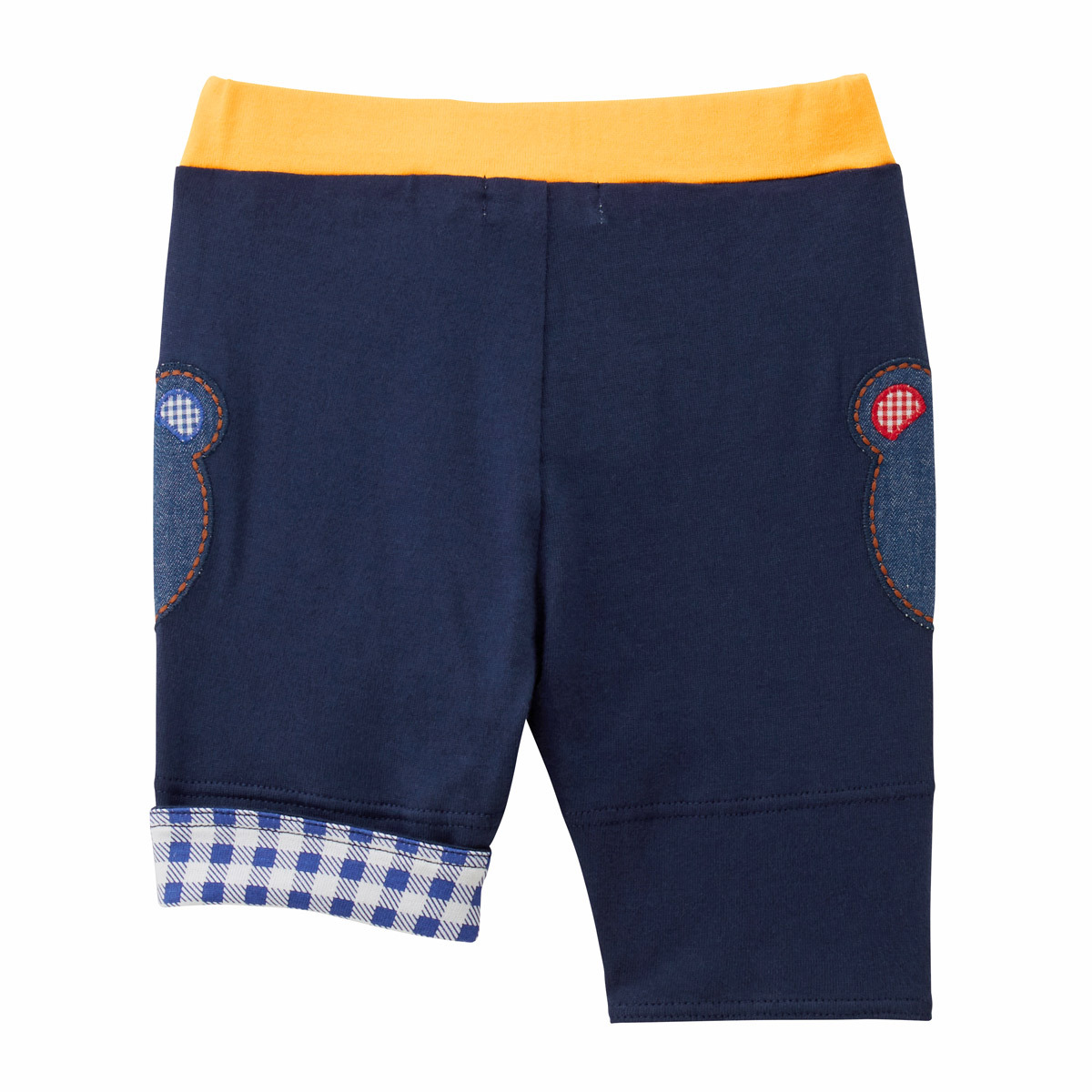 小熊頭6分褲深藍色