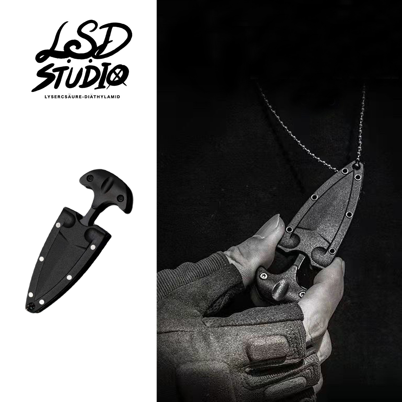 【ACLU001】忍者戰術風格便攜型超迷你拆信項鍊