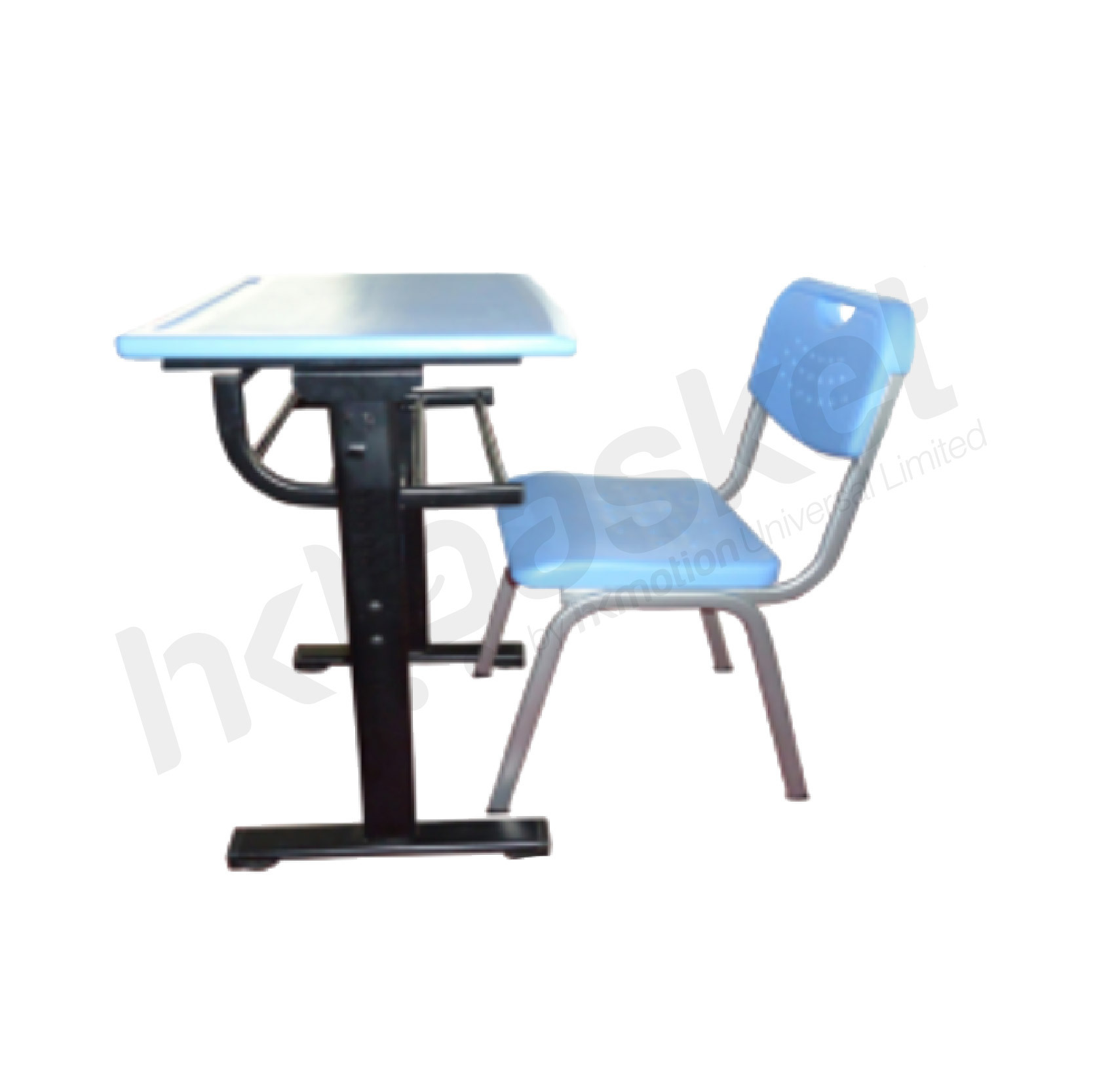 HKpluz Classroom Student Desk and Chair Set - ZDHK01A+KZ05