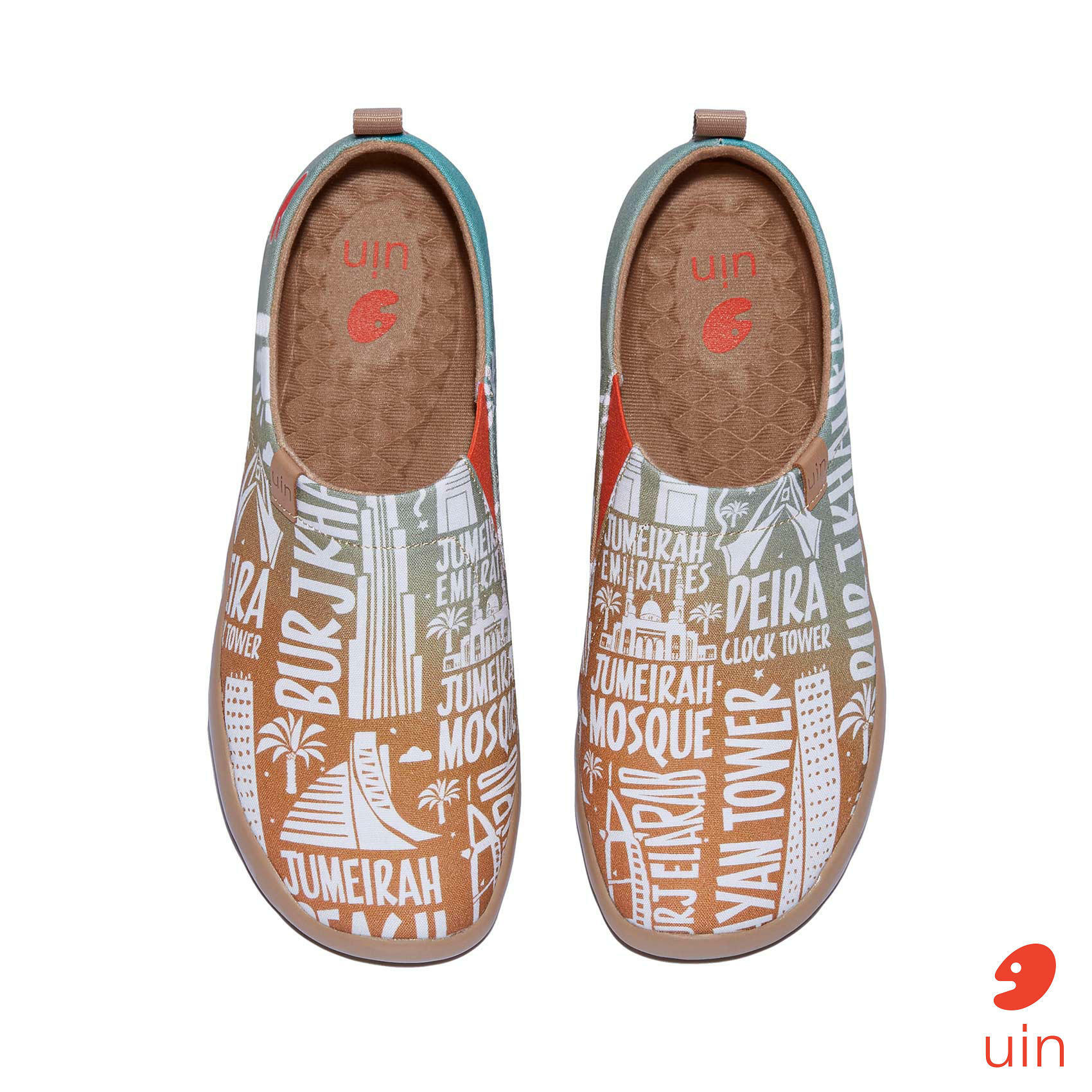 【 Uin 】西班牙原創設計 | 相約迪拜 女鞋 彩繪鞋 休閒鞋 懶人鞋