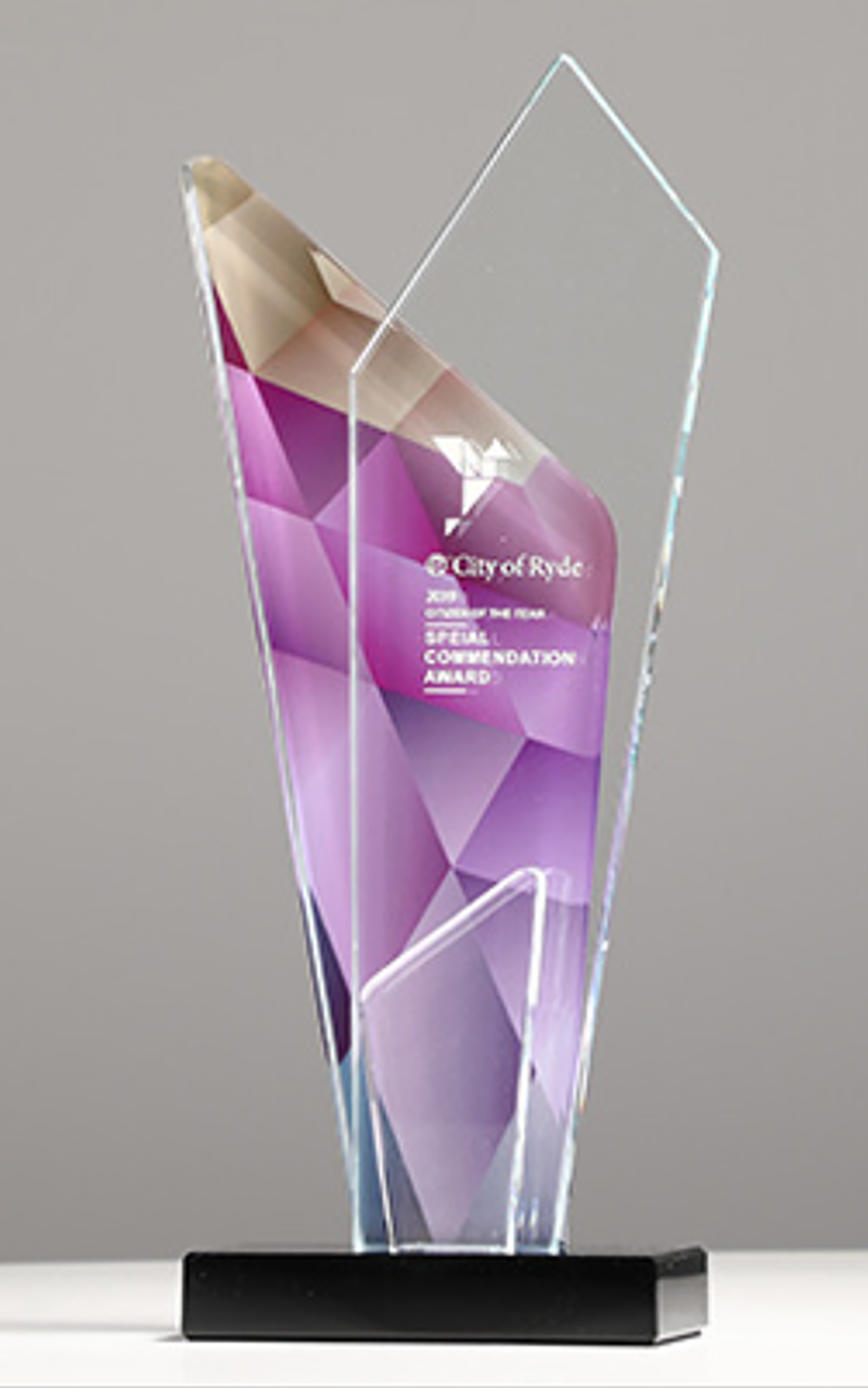 破盤價 榮譽彩印頒獎牌製作水晶-A10款 升級送激光刻字 A10