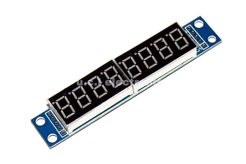 【UCI電子】(4-1) 8位元數位的7段數位LED顯示 可級聯成品 MAX7219模 7219