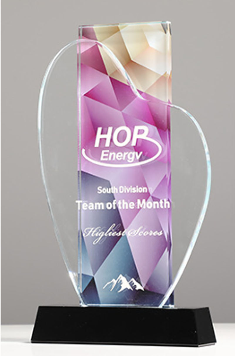 破盤價 榮譽彩印頒獎牌製作水晶-A16款 升級送激光刻字 A16