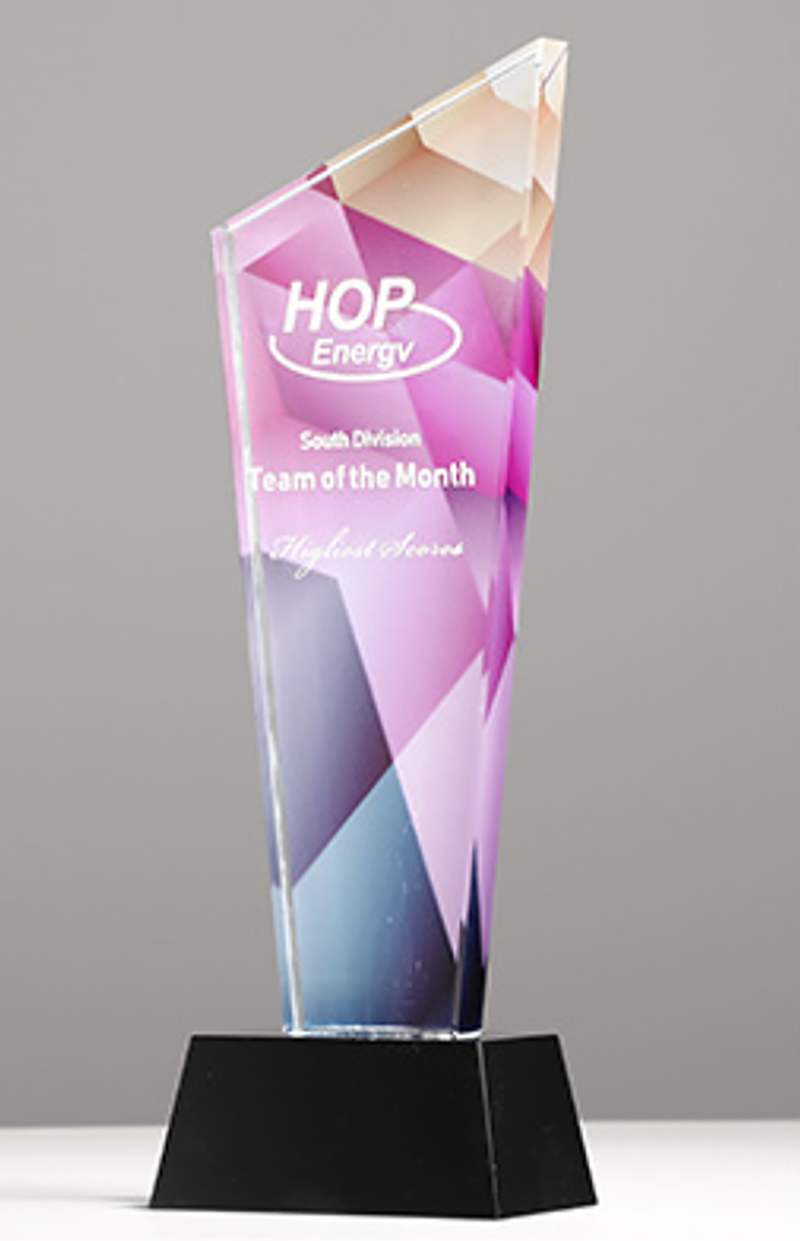 破盤價 榮譽彩印頒獎牌製作水晶-A17款 升級送激光刻字 A17