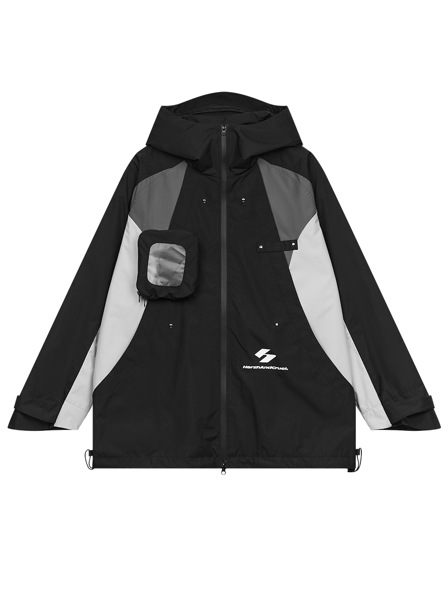 Harsh and Cruel 23SS 解構不規則拼接機能衝鋒外套 HM231050045