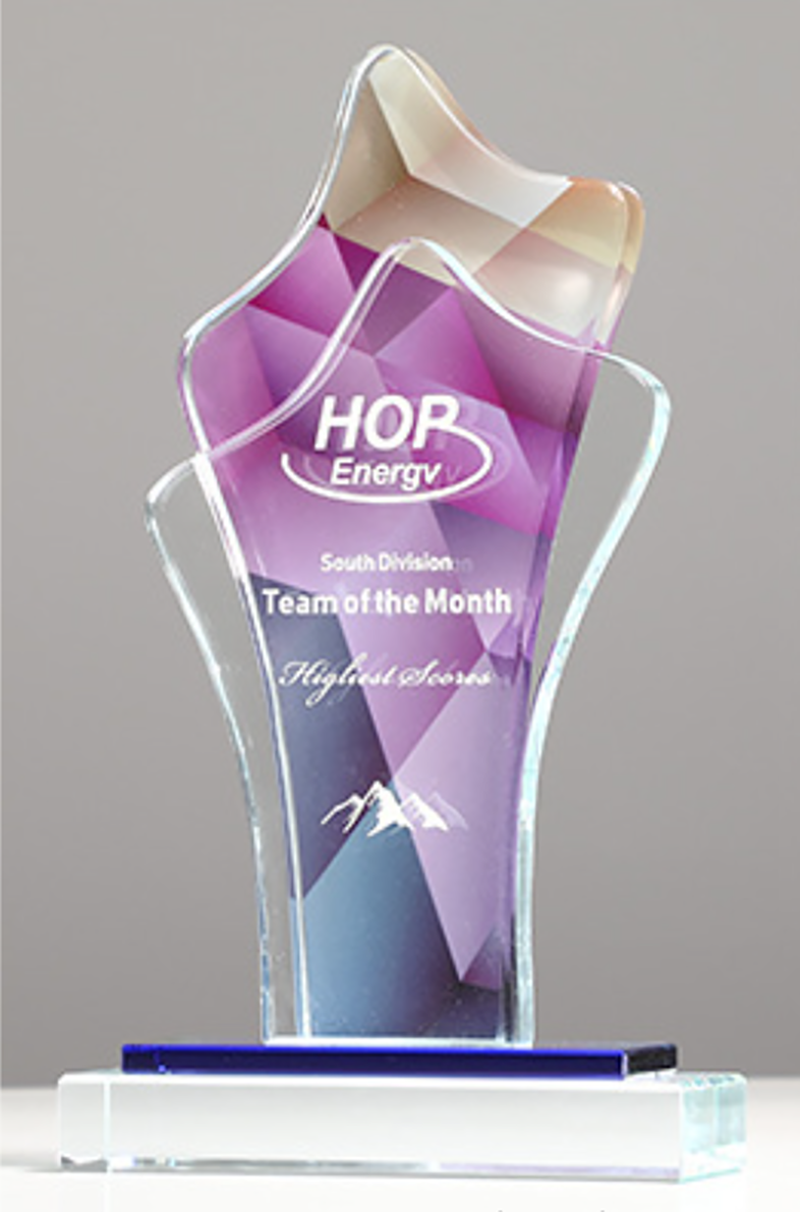 破盤價 榮譽彩印頒獎牌製作水晶-A20款 升級送激光刻字 A20