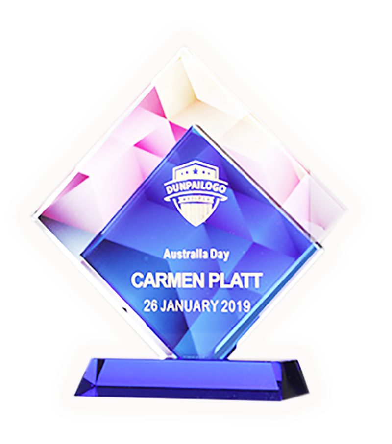 破盤價 榮譽彩印頒獎牌製作水晶-A22款 升級送激光刻字 A22