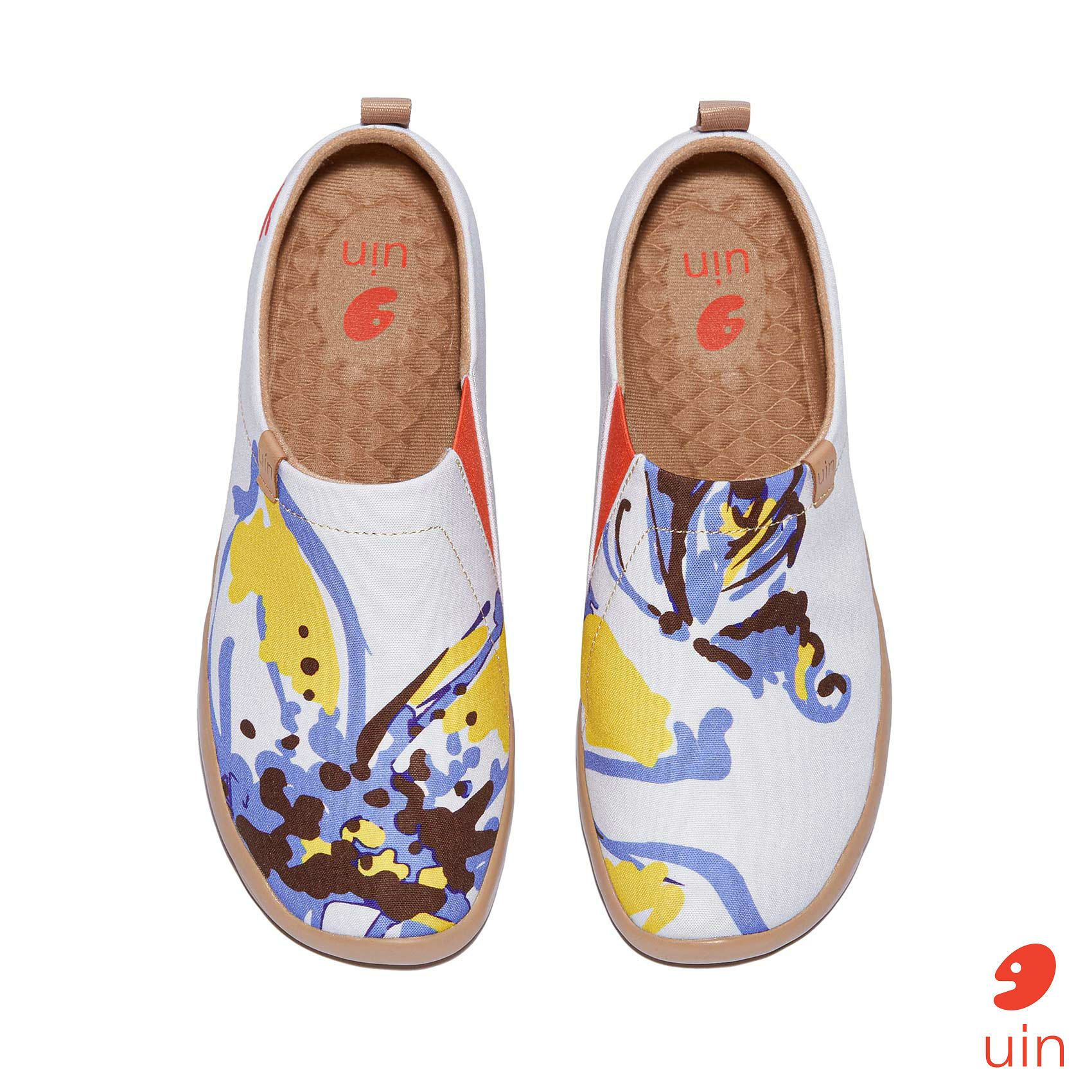 【 Uin 】西班牙原創設計 | 蝶舞鬱香 女鞋 彩繪鞋 休閒鞋 懶人鞋