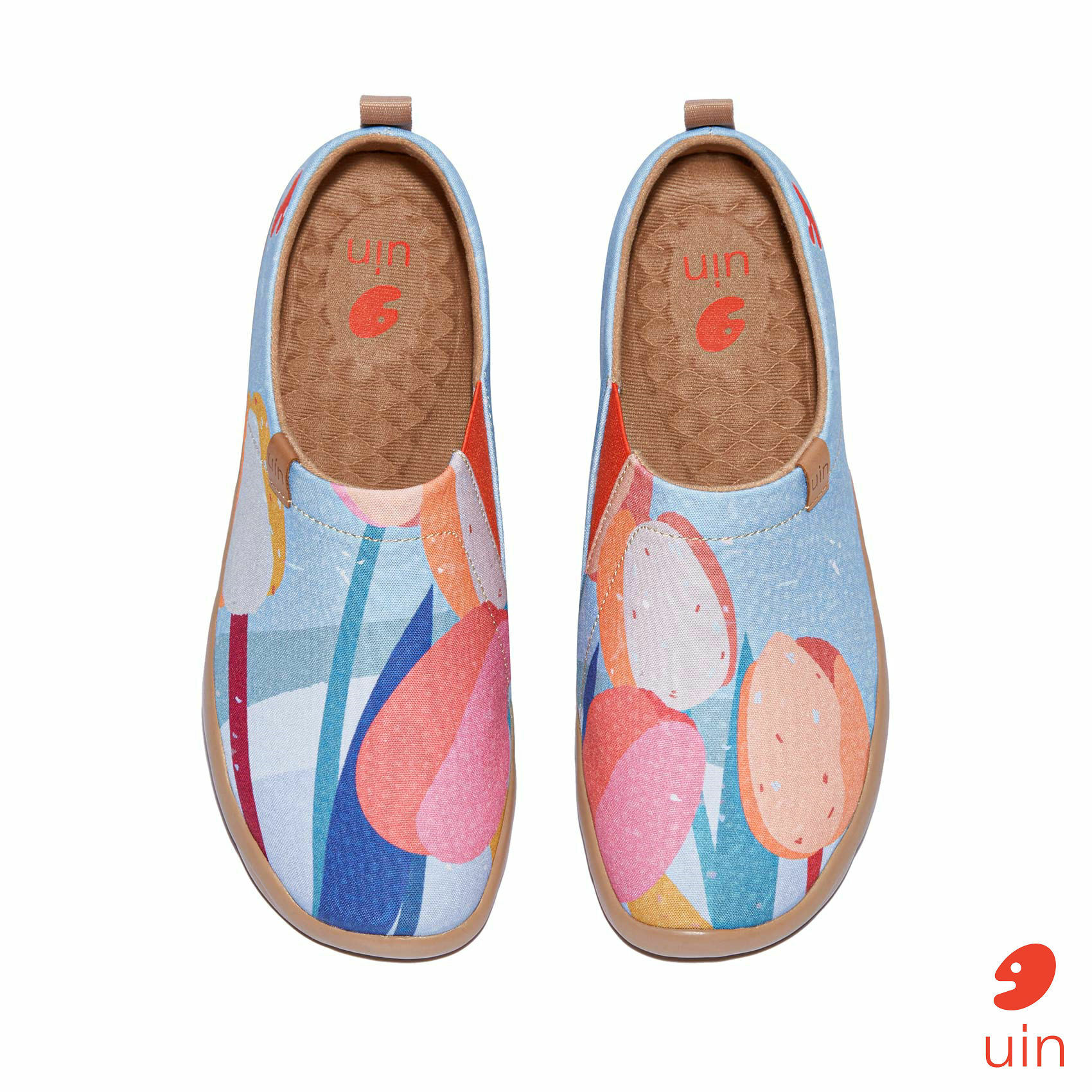 【 Uin 】西班牙原創設計 | 夢幻鬱金香 女鞋 彩繪鞋 休閒鞋 懶人鞋