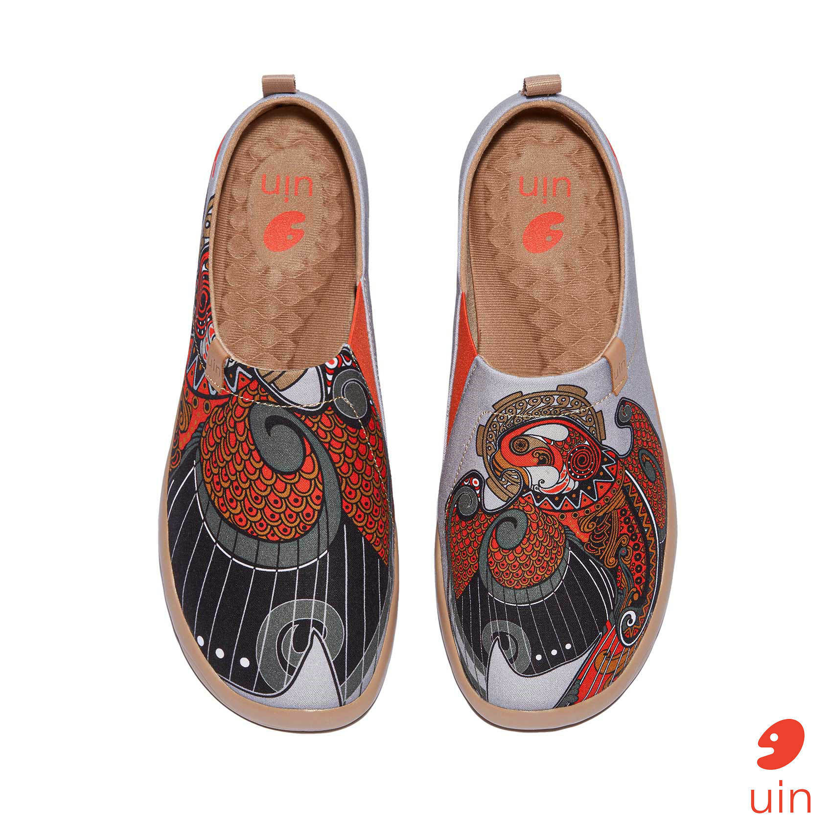 【 Uin 】西班牙原創設計 | 獵鷹 男鞋 彩繪鞋 休閒鞋 懶人鞋