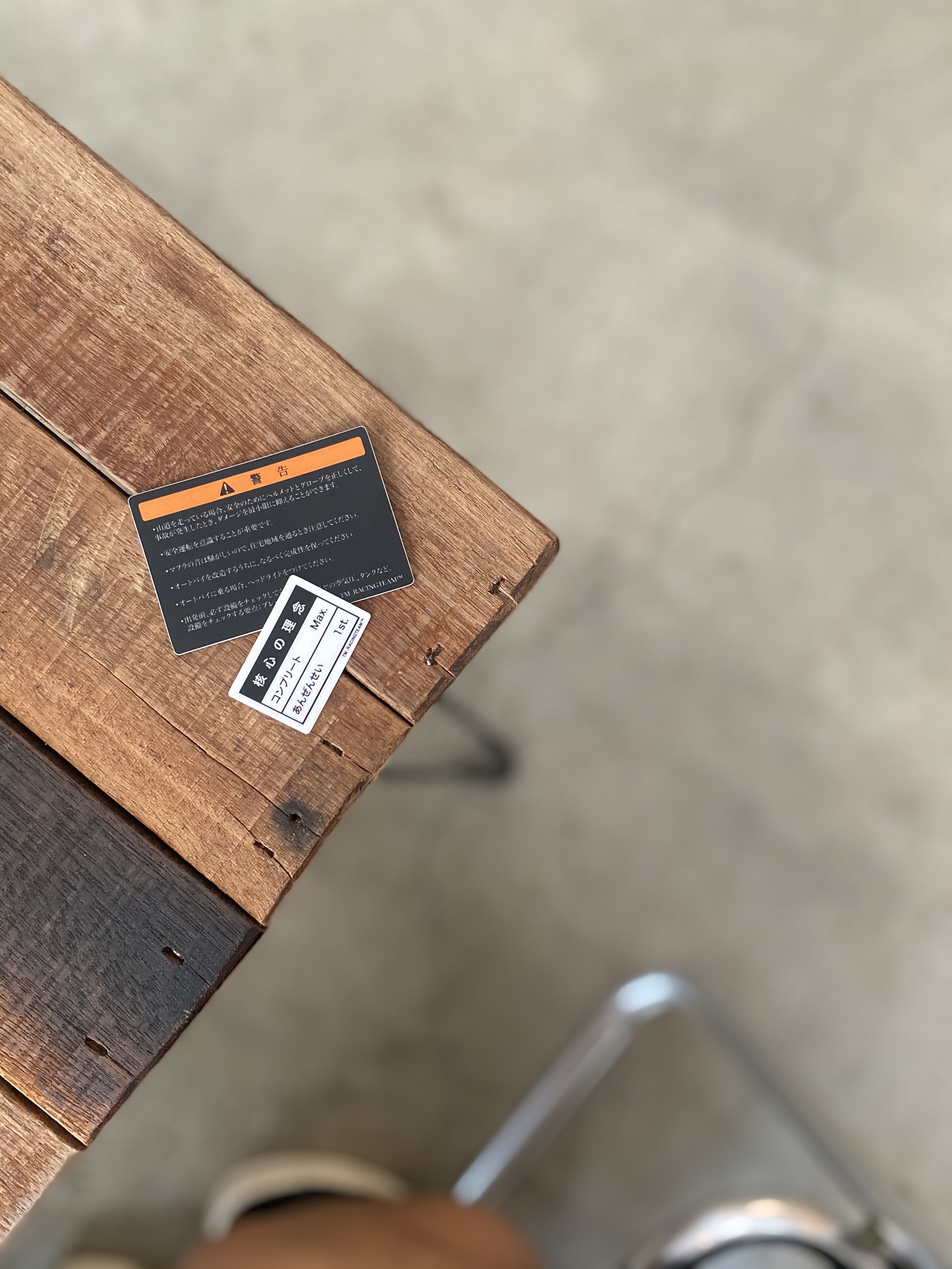 ｜TM_RacingTeam™ 內箱警告貼紙組｜