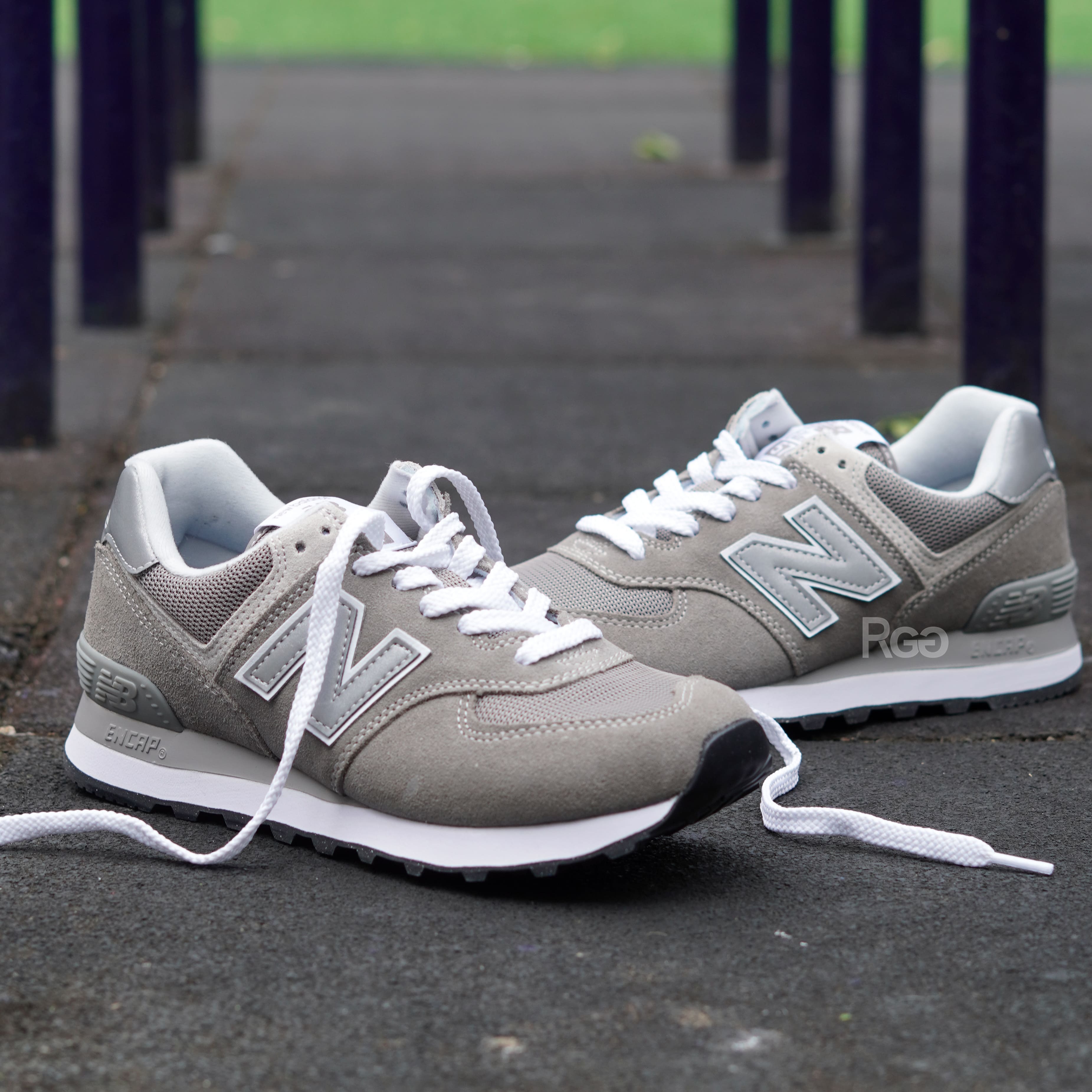 New Balance NB 574 復古 麂皮 經典灰 (ML574EVG)