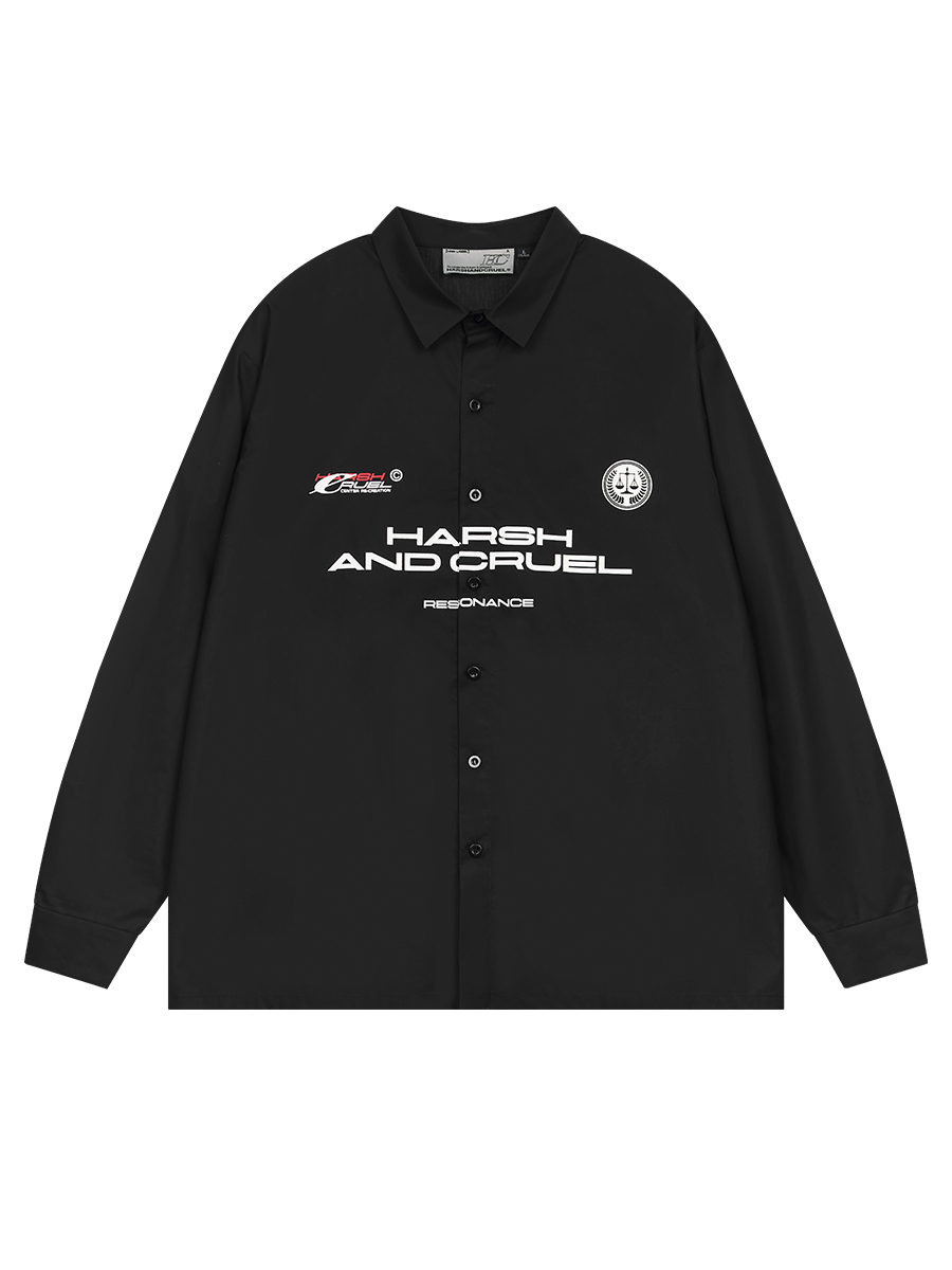 Harsh and Cruel 23SS 街頭運動排版長袖襯衫 HM231070029