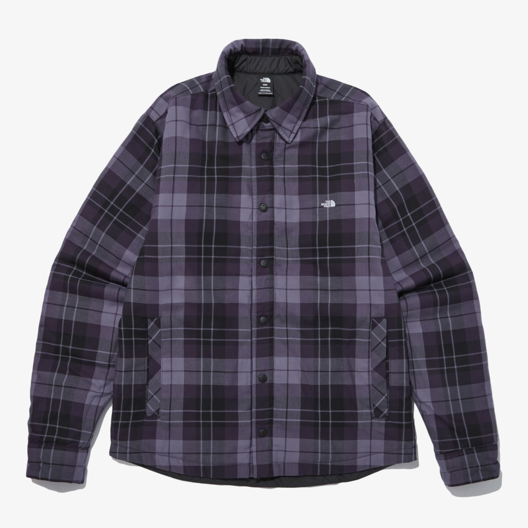 THE NORTH FACE 男 雙面保暖 法蘭絨 襯衫 紫黑 NJ3NP00A