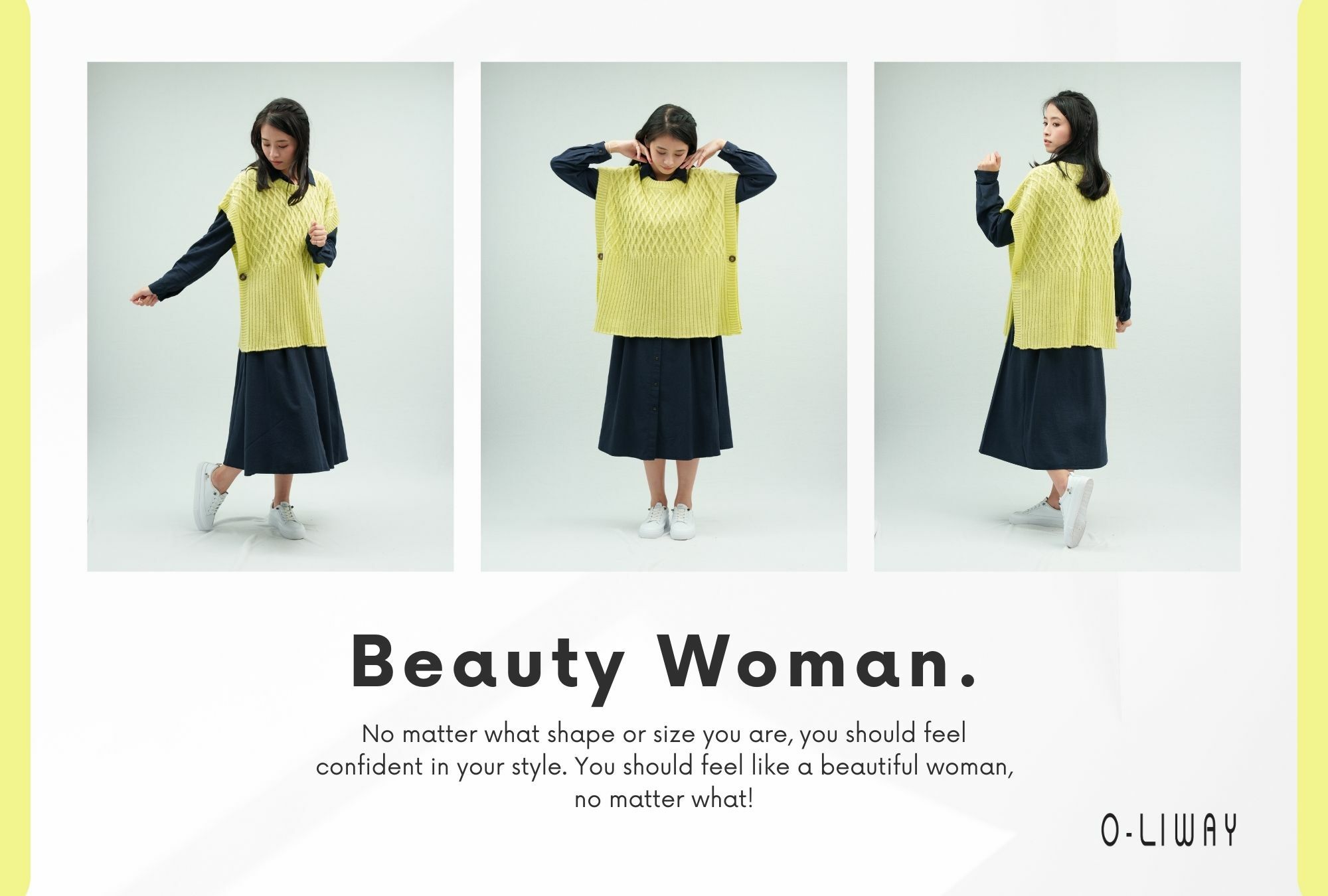 春裝亮色色針織菱格上衣