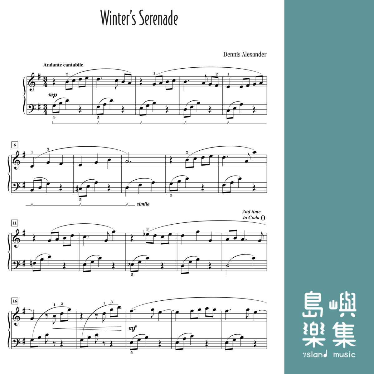 WINTERS SERENADE/PNO SOL