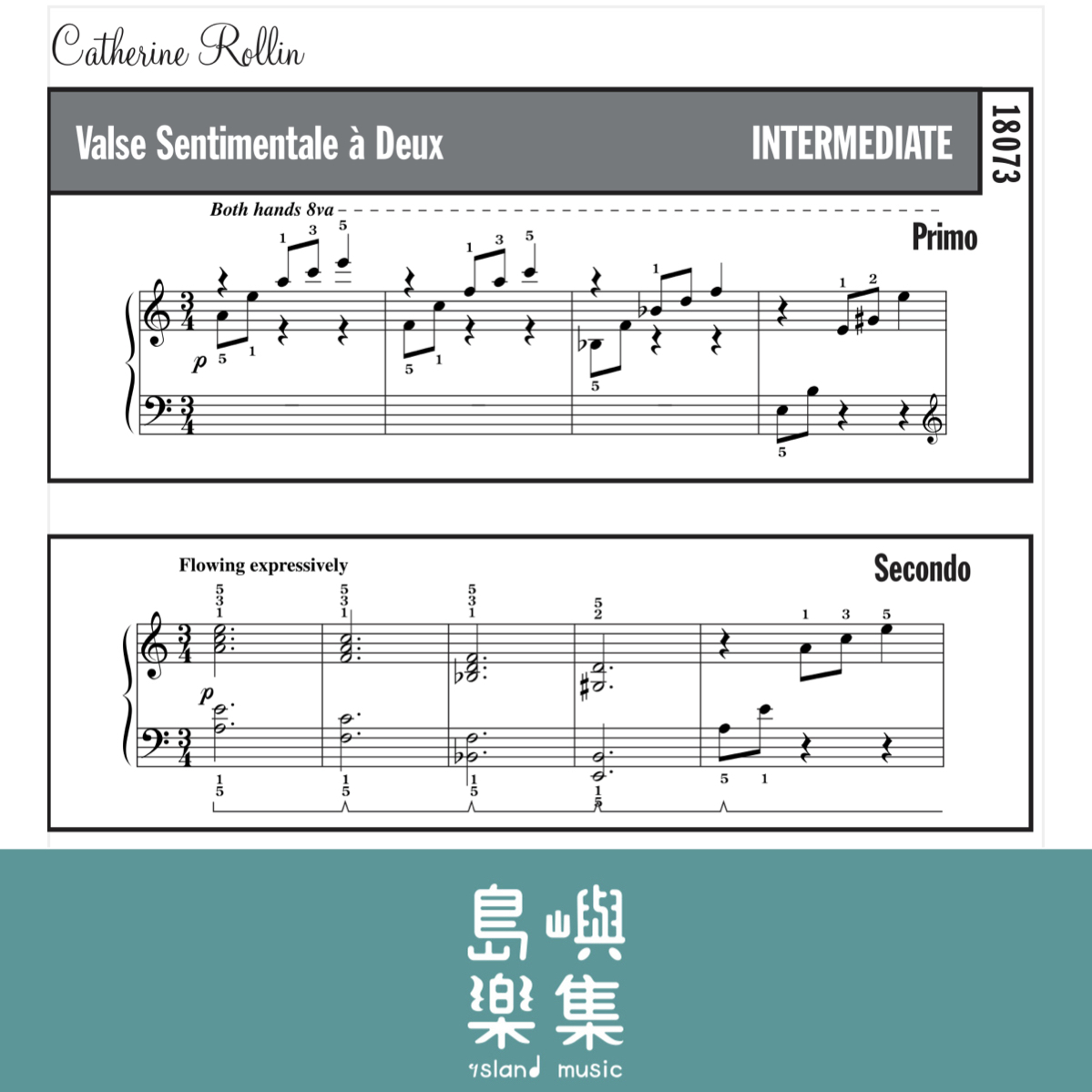 Valse Sentimentale à Deux: Piano Duet (1 Piano, 4 Hands) Sheet