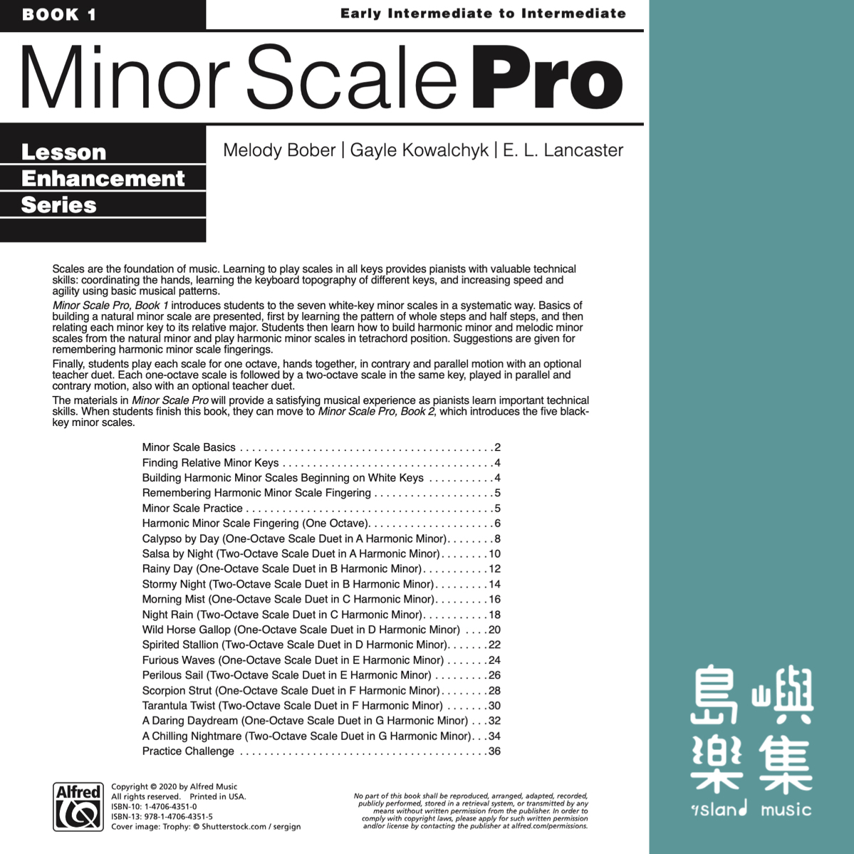 Minor Scale Pro, Book 1: Piano Book