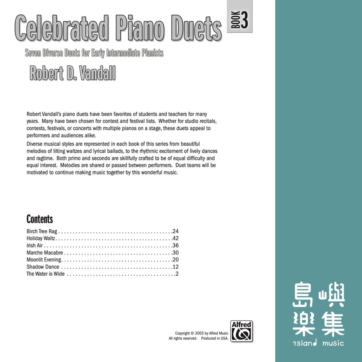 Celebrated Piano Duets, Book 3: Piano Duet (1 Piano, 4 Hands) Book