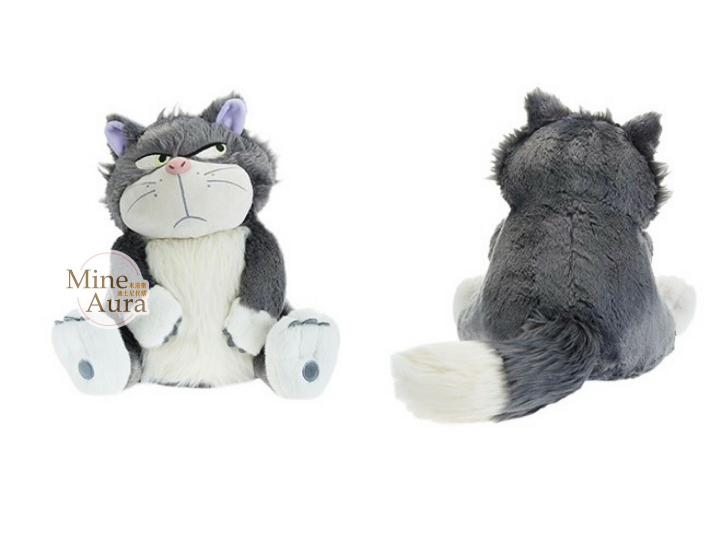 頑皮系列 路西法 魯斯佛 Lucifer 坐姿 絨毛 娃娃 玩偶 -上海迪士尼商店