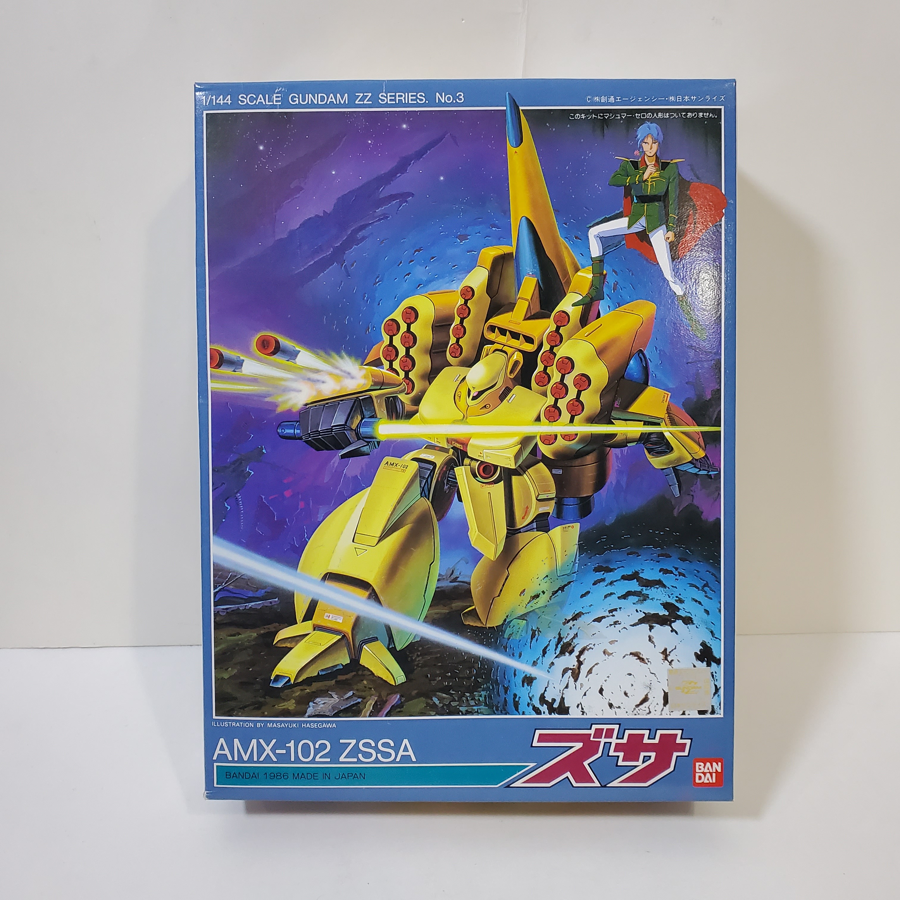 機動戰士高達ZZ Gundam Zssa 茲薩AMX-102 1/144 舊版組合模型